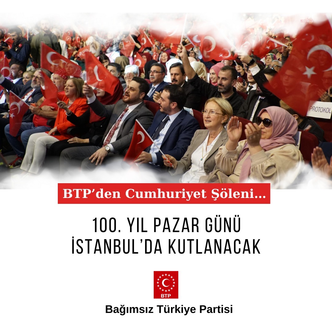 HÜSEYİN BAŞ, VATANDAŞLARI BAĞIMSIZ TÜRKİYE PARTİSİ’NİN 29 EKİM KUTLAMASINA DAVET ETTİ