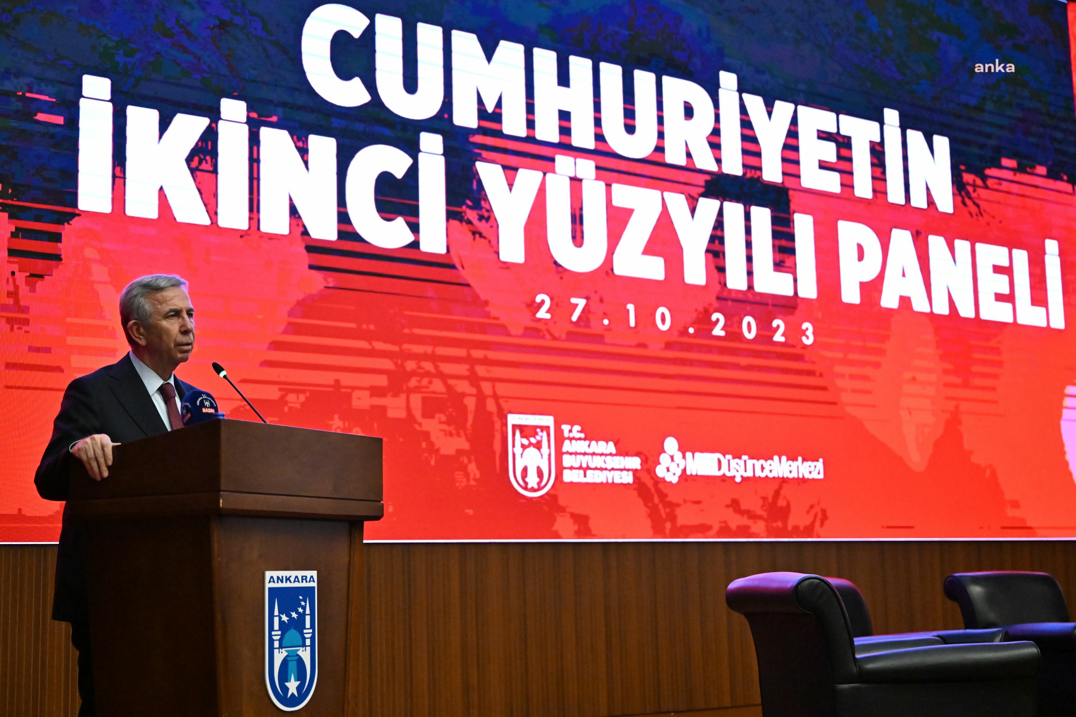 ANKARA BÜYÜKŞEHİR BELEDİYESİ'NDEN ‘CUMHURİYET’İN İKİNCİ YÜZYILI’ KONFERANSI