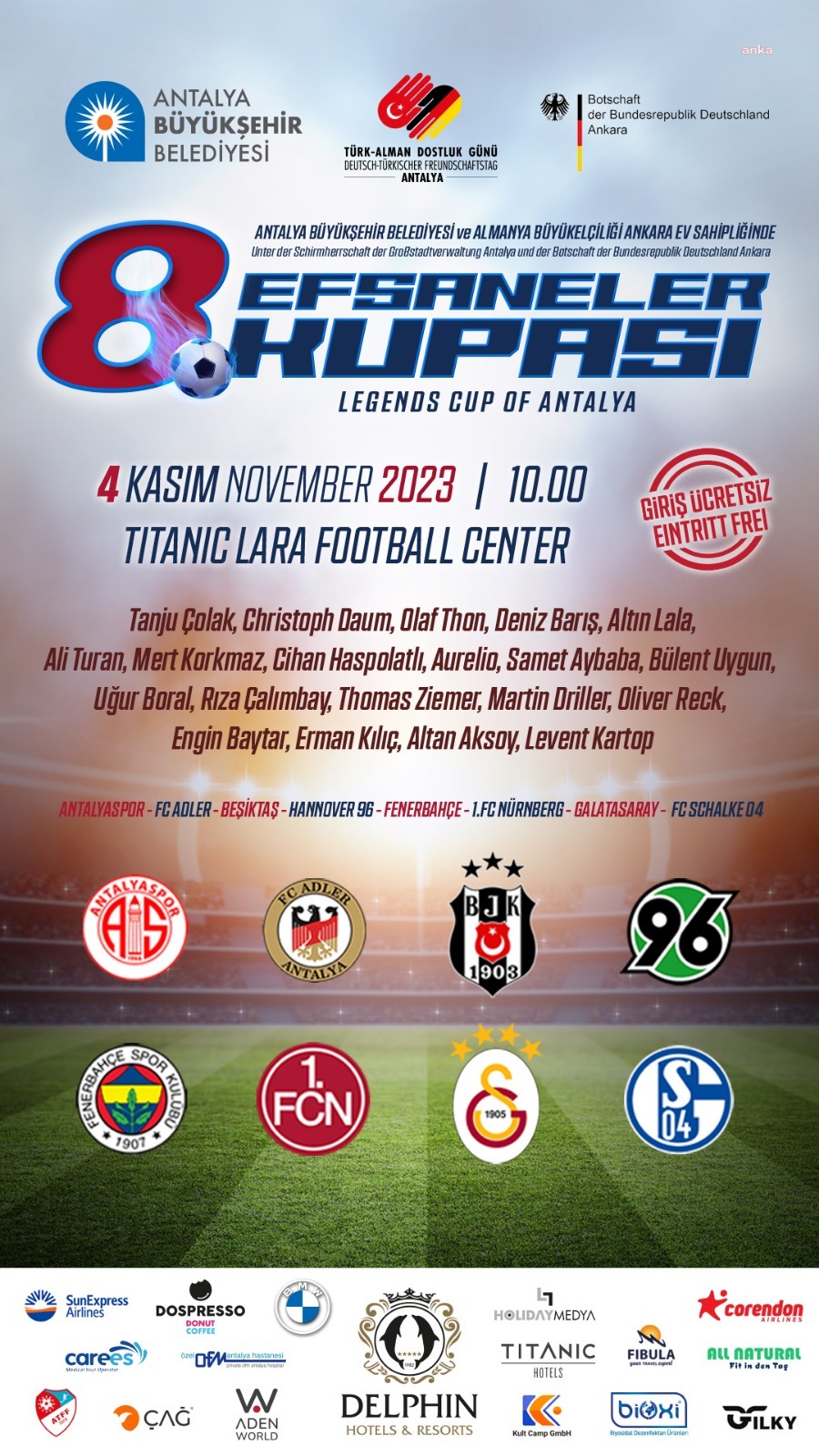 FUTBOLUN EFSANELERİ ANTALYA’DA BULUŞUYOR
