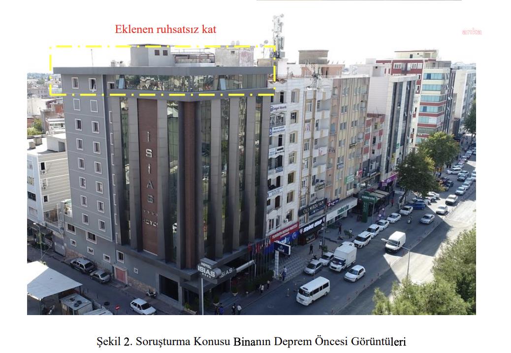 6 ŞUBAT DEPREMLERİNDE 65 KİŞİNİN YAŞAMINI YİTİRDİĞİ ISIAS OTEL İLE İLGİLİ BİLİRKİŞİ RAPORU’NA ANKA ULAŞTI: BETON KALİTESİ BARİZ ŞEKİLDE ZAYIF, BİR KAT RUHSATSIZ, PROJE BİLGİLERİ RUHSAT BİLGİLERİ UYUMLU DEĞİL, ZEMİN ETÜDÜ RAPORU YOK