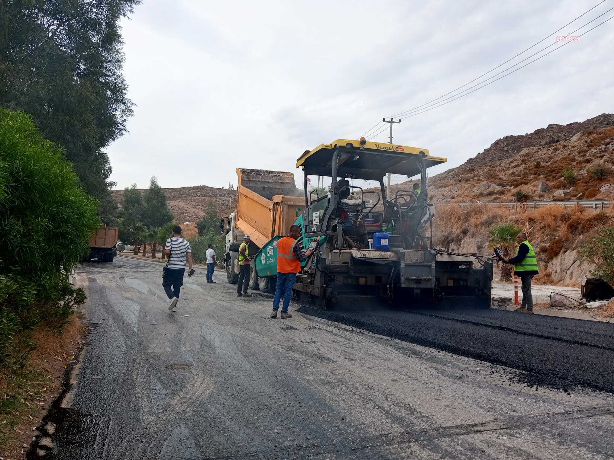 BODRUM’DA SICAK ASFALT ÇALIŞMALARI DEVAM EDİYOR