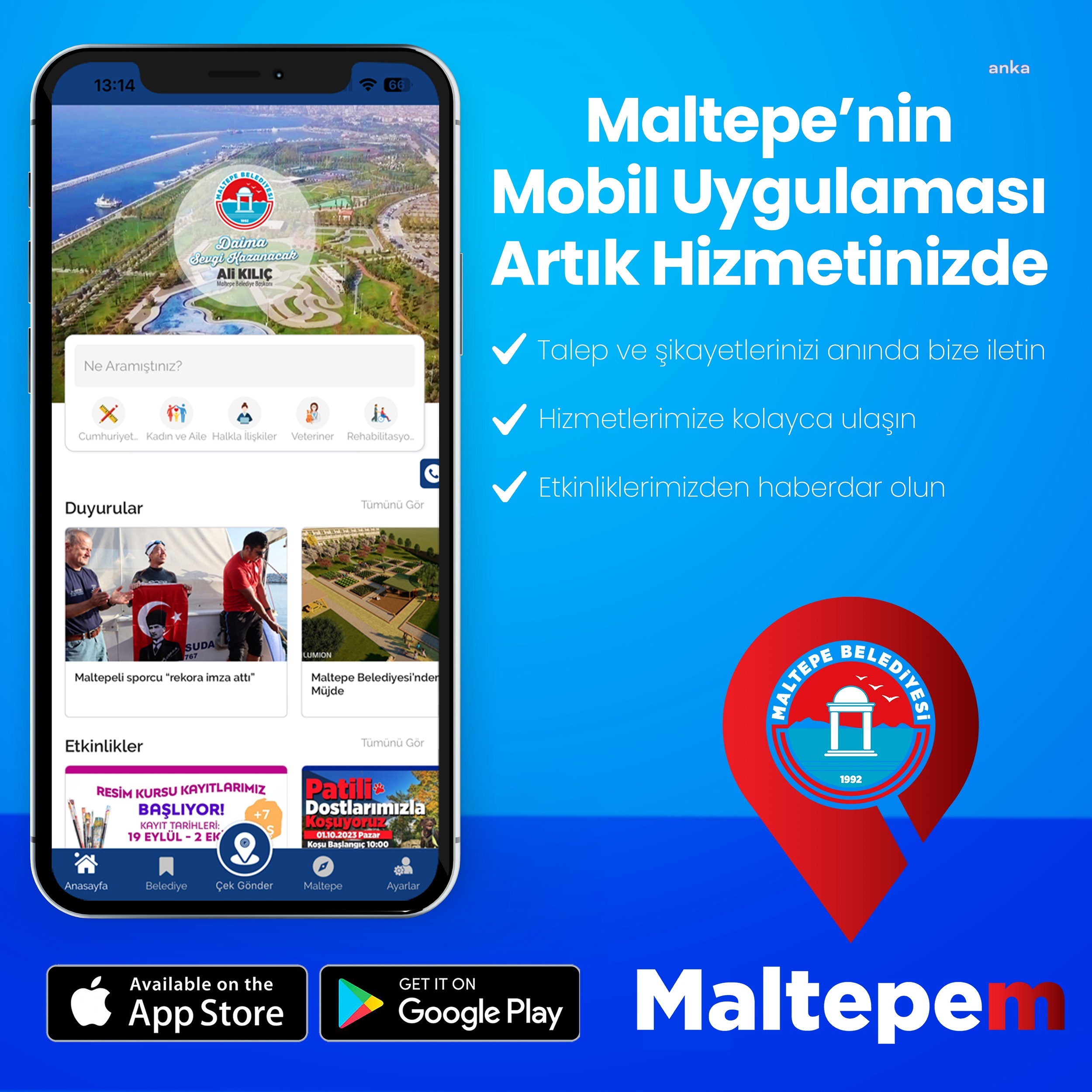 MALTEPE BELEDİYESİ’NİN MOBİL UYGULAMASI 'MALTEPEM' HİZMETE GİRDİ