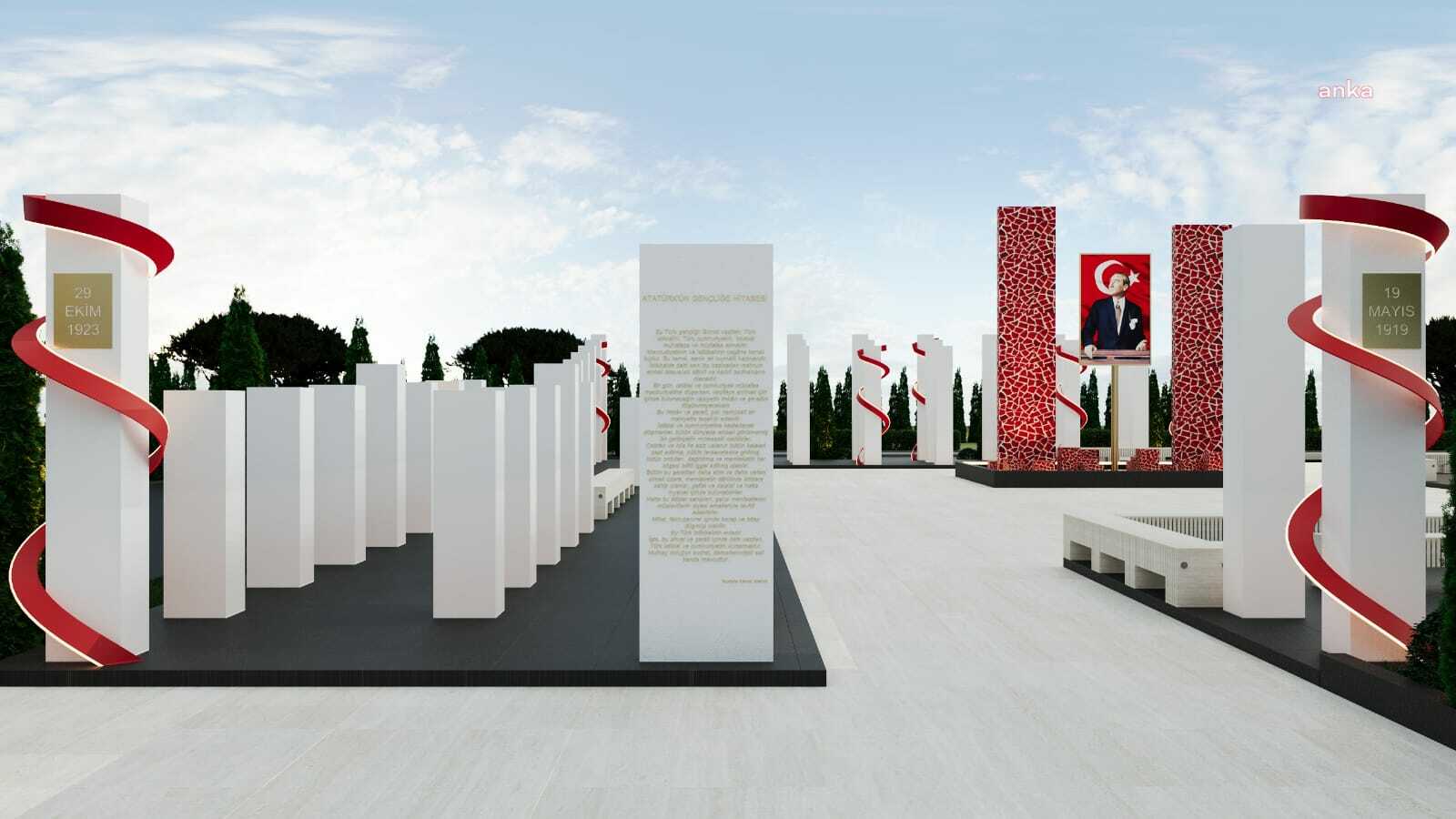100 YILIN ANITI ATAKUM’DA İNŞA EDİLİYOR
