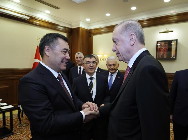 CUMHURBAŞKANI ERDOĞAN, ASTANA'DA KIRGIZİSTAN CUMHURBAŞKANI CAPAROV İLE GÖRÜŞTÜ