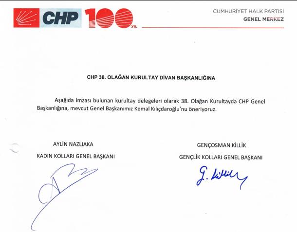 CHP KADIN VE GENÇLİK KOLLARI BAŞKANLARINDAN, KILIÇDAROĞLU’NA DESTEK