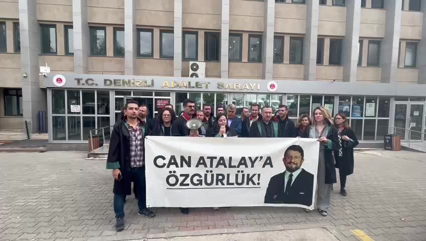 DENİZLİ'DE AVUKATLARDAN 'CAN ATALAY' AÇIKLAMASI: DERHAL SERBEST BIRAKILMALIDIR