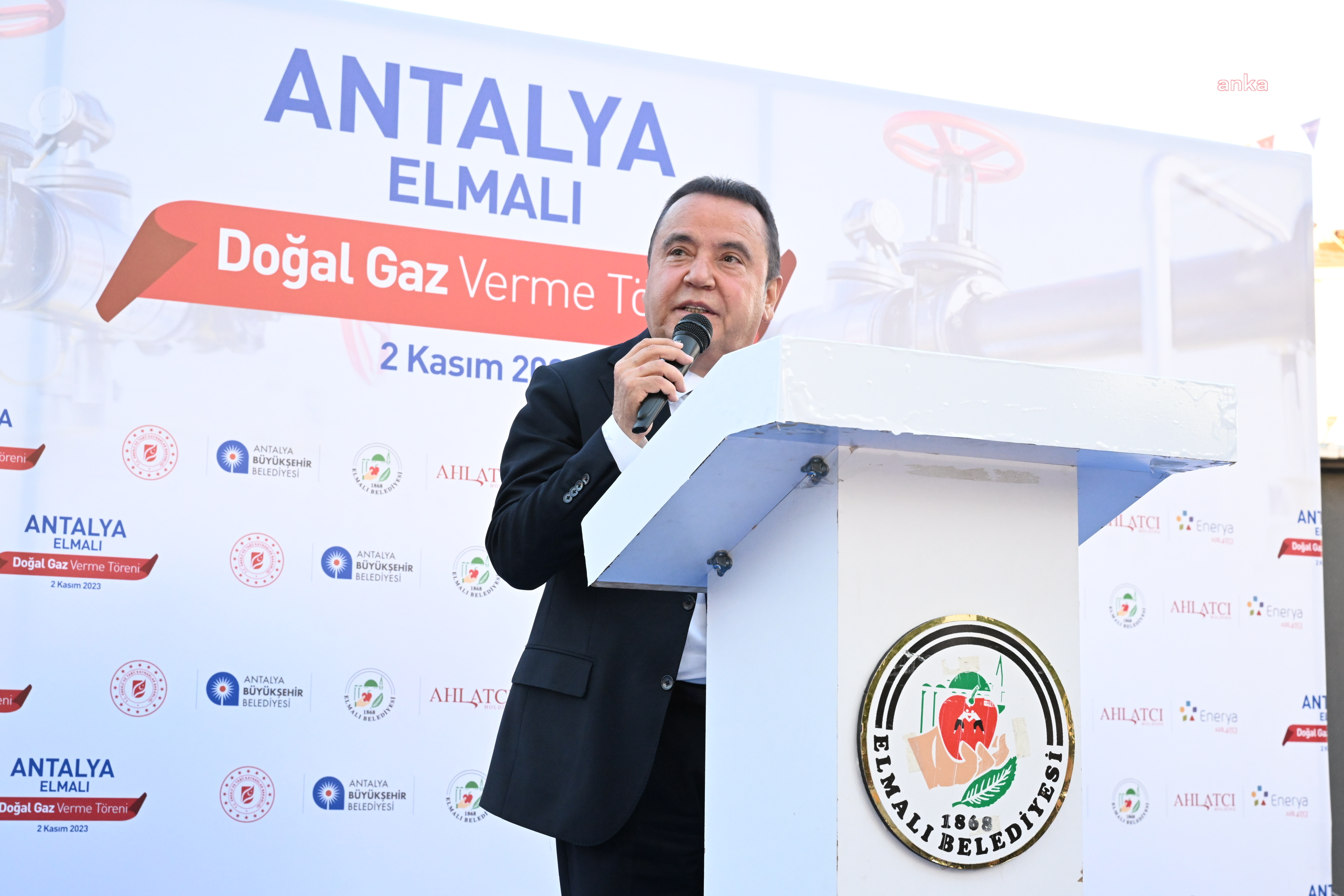 ELMALI, DOĞAL GAZA KAVUŞTU