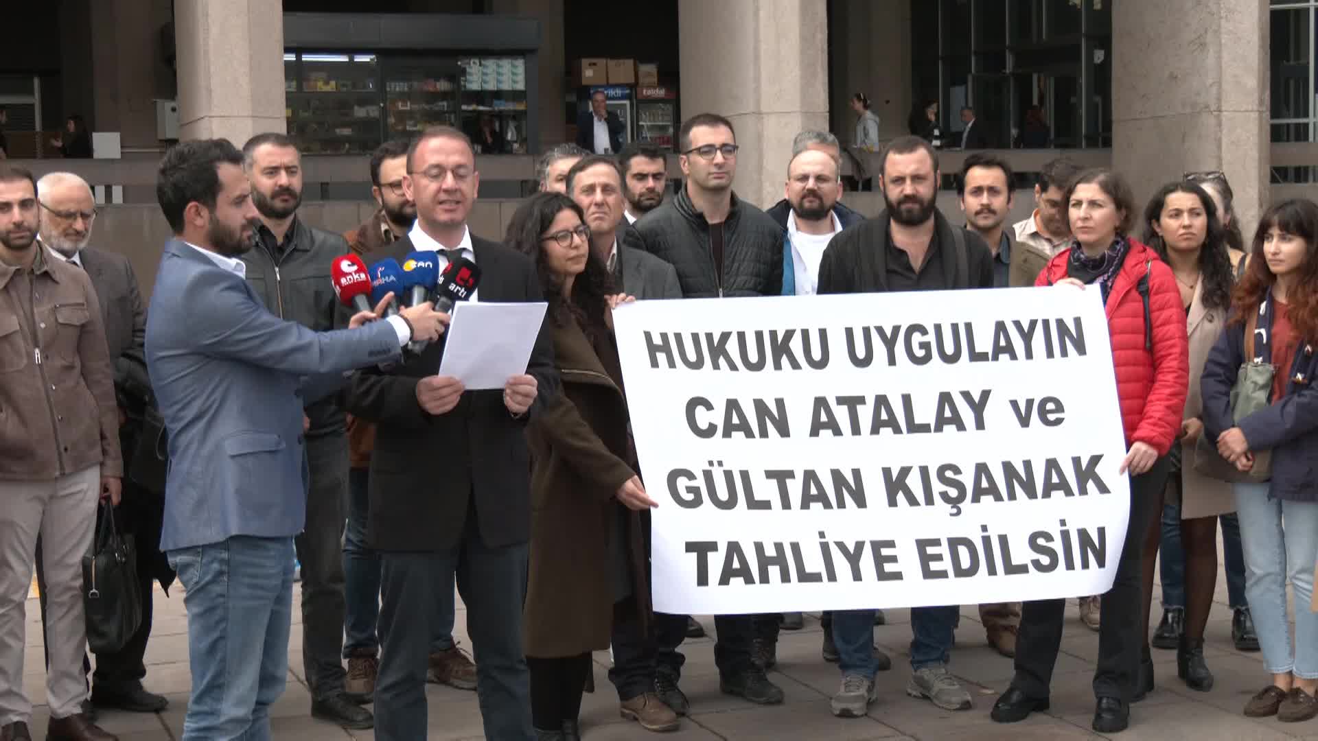 AVUKATLARDAN, 'CAN ATALAY VE GÜLTAN KIŞANAK TAHLİYE EDİLSİN' ÇAĞRISI: “YARGI KURUMLARINI YÜKSEK MAHKEME KARARLARINA UYMAYA VE SİYASİ İKTİDARIN APARATI OLMAKTAN ÇIKMAYA DAVET EDİYORUZ”