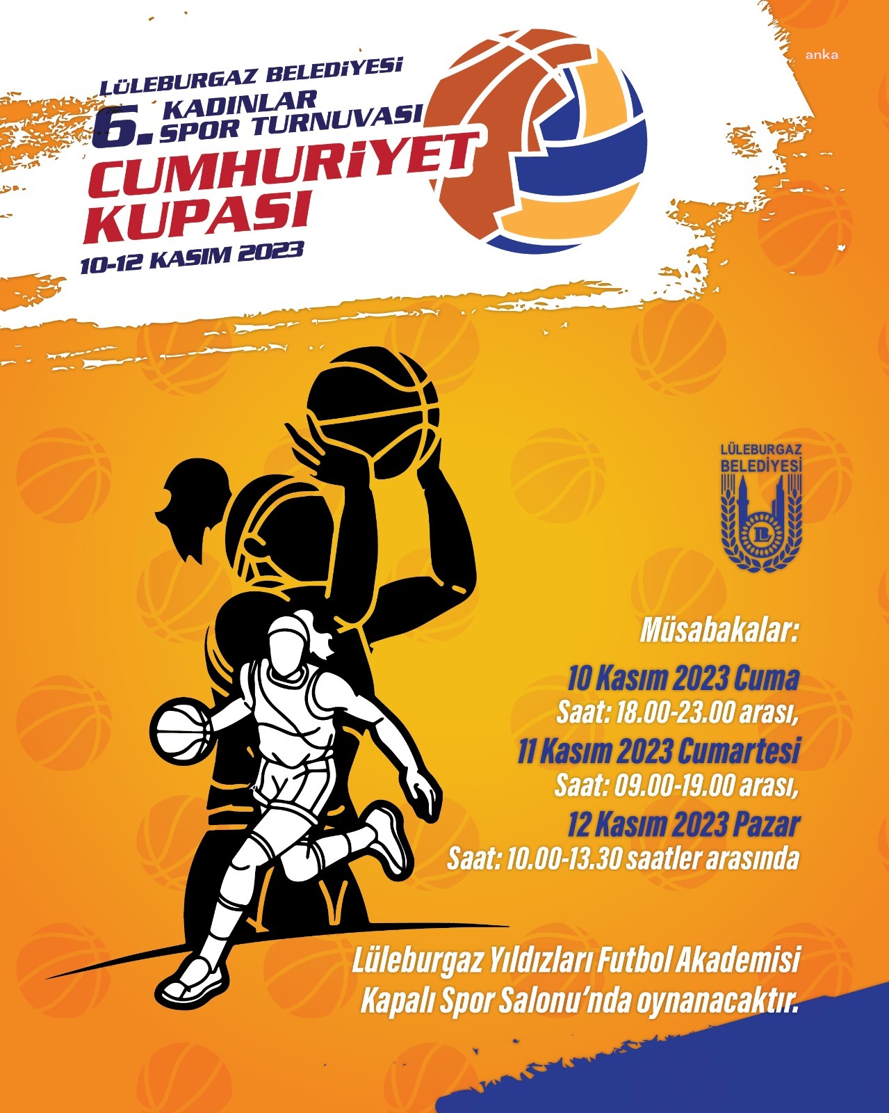 LÜLEBURGAZ'DA KADINLAR SPOR TURNUVASI CUMHURİYET KUPASI BAŞLIYOR