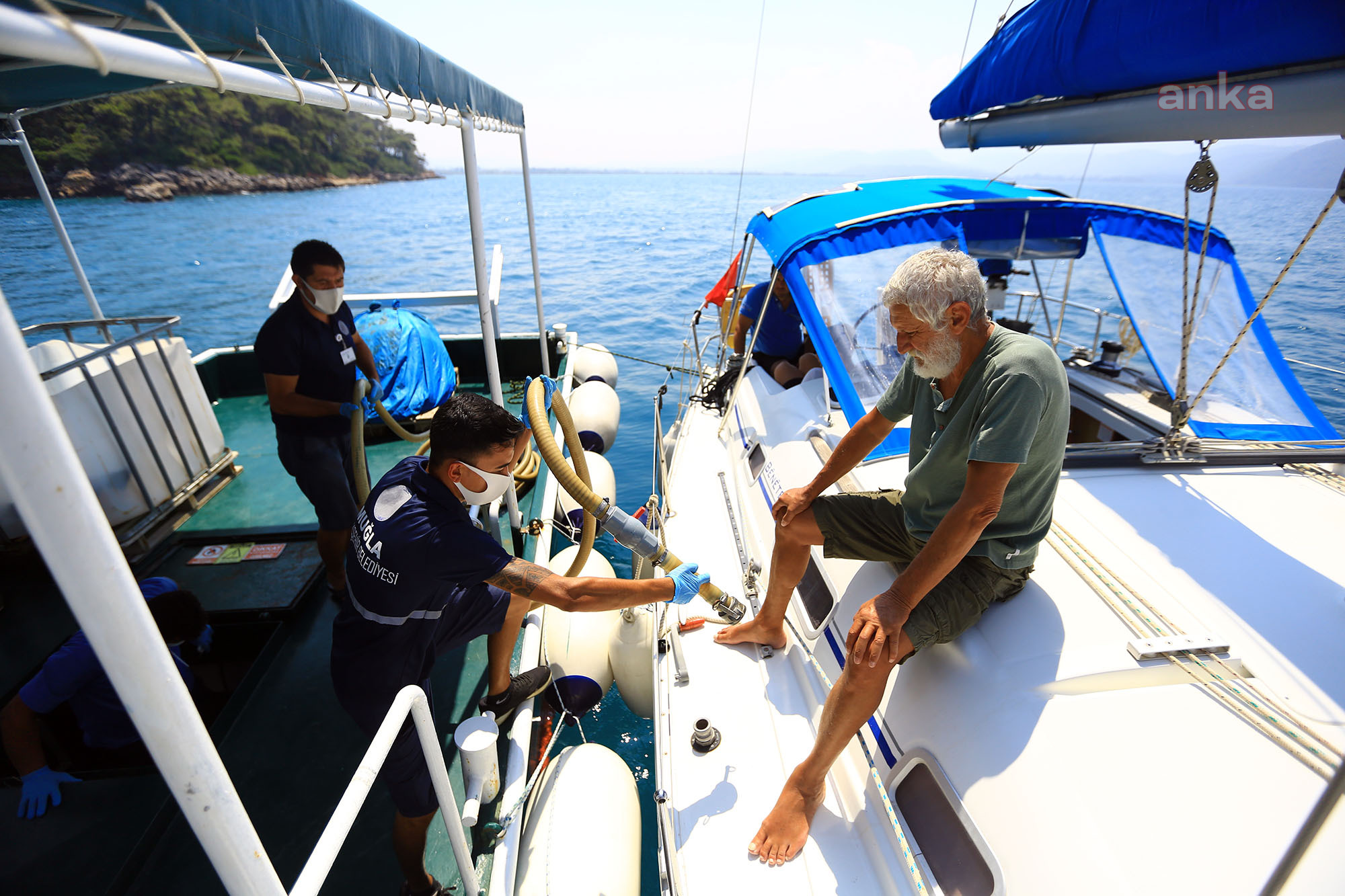 MUĞLA'DA TEKNELERDEN 1 MİLYON 395 BİN 802 LİTRE PİS SU TOPLANDI
