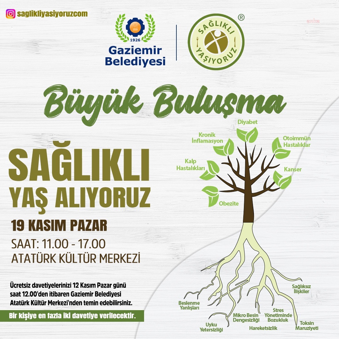 GAZİEMİR'DE "SAĞLIKLI YAŞ ALMA BULUŞMALARI" BAŞLIYOR
