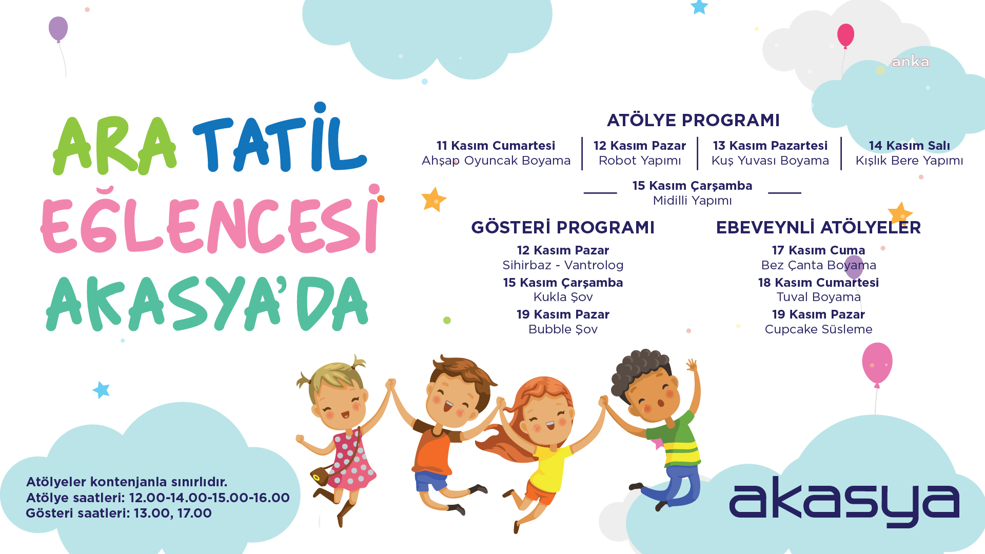 AKASYA’DAN ÖĞRENCİLER İÇİN ARA TATİL EĞLENCESİ