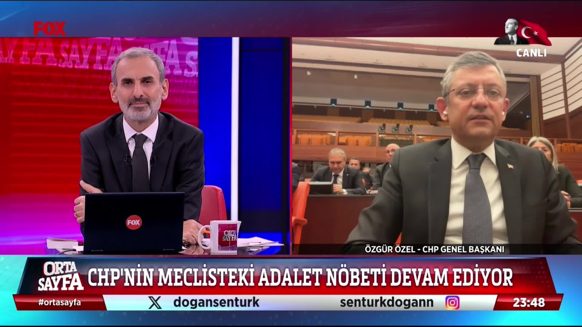 CHP GENEL BAŞKANI ÖZEL: “MİLLETVEKİLİ DOKUNULMAZLIĞI BAŞTA OLMAK ÜZERE ANAYASA’YA AYKIRI HER BİR ŞEYE KARŞI; BAŞTA ÖZGÜR ÖZEL, CHP GRUBU’NUN TAMAMI KARŞI KOYACAKTIR”