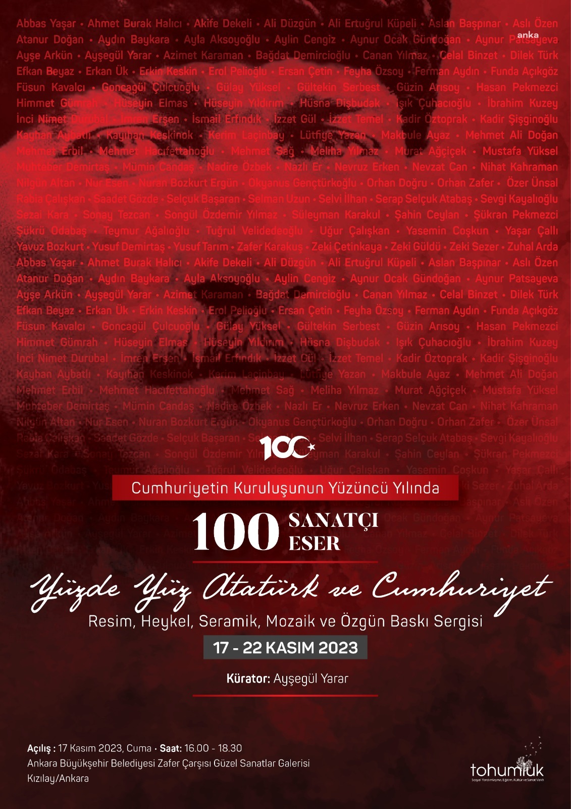 ANKARA BÜYÜKŞEHİR BELEDİYESİ, ‘YÜZDE YÜZ ATATÜRK VE CUMHURİYET SERGİSİ’NE EV SAHİPLİĞİ YAPACAK