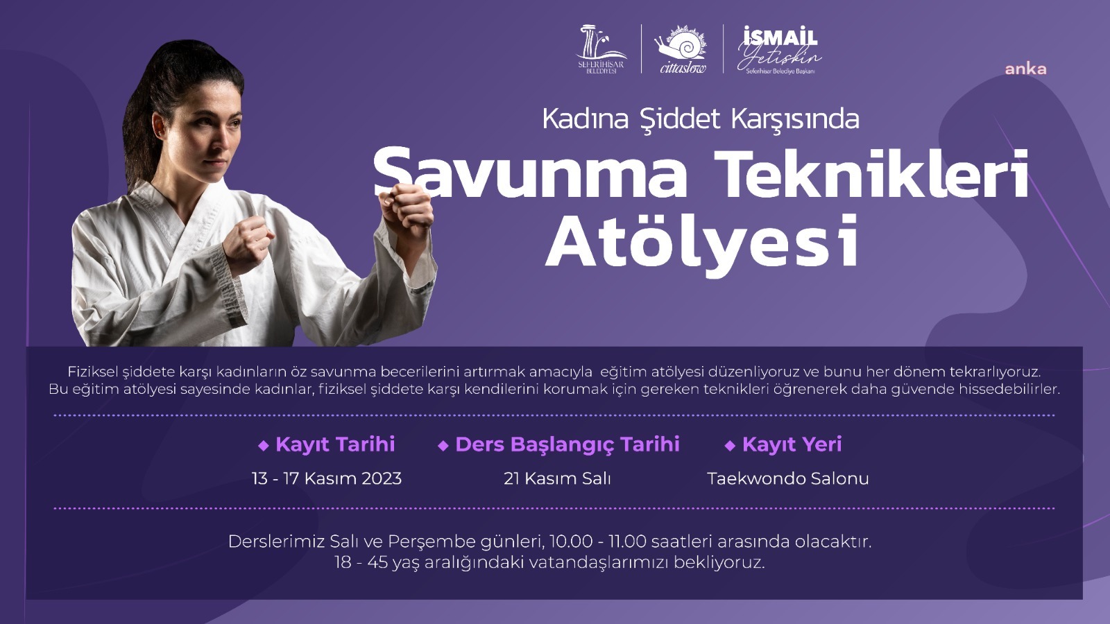 SEFERİHİSARLI KADINLAR SAVUNMA TEKNİKLERİ ÖĞRENECEK