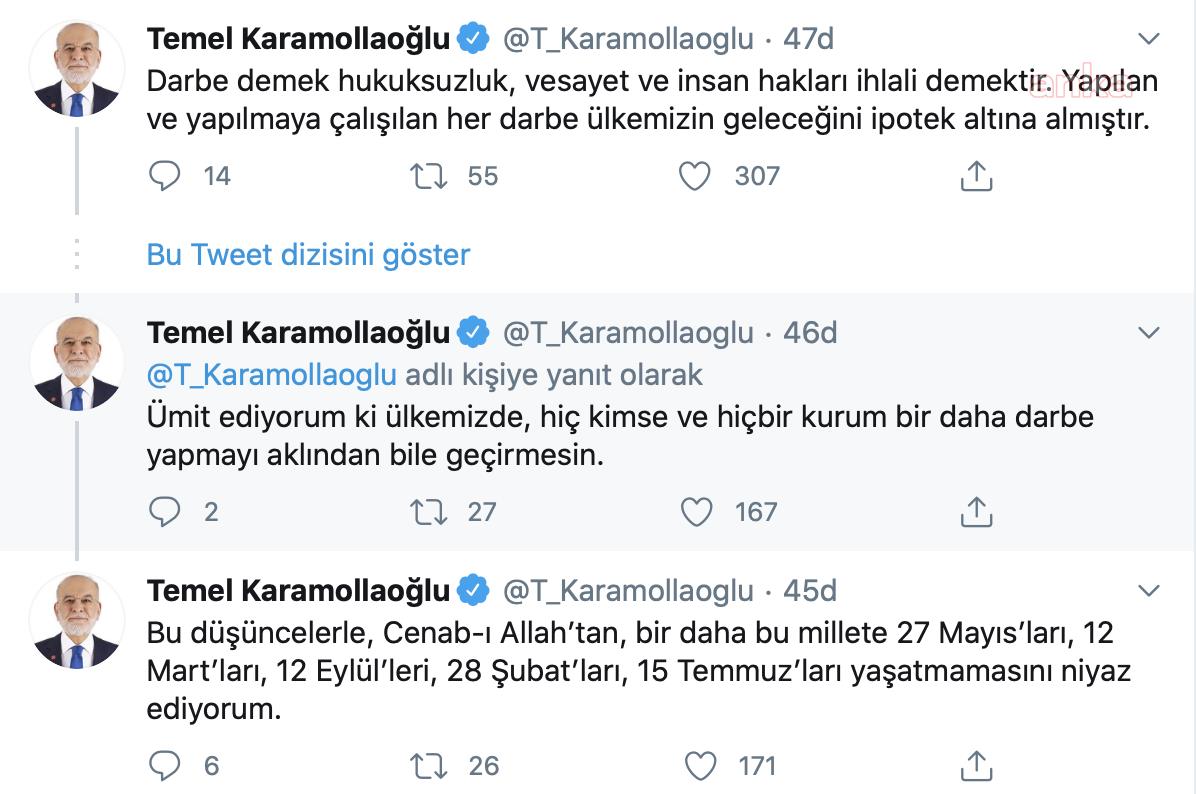 KARAMOLLAOĞLU: DARBE DEMEK HUKUKSUZLUK VE İNSAN HAKLARI İHLALİ DEMEKTİR