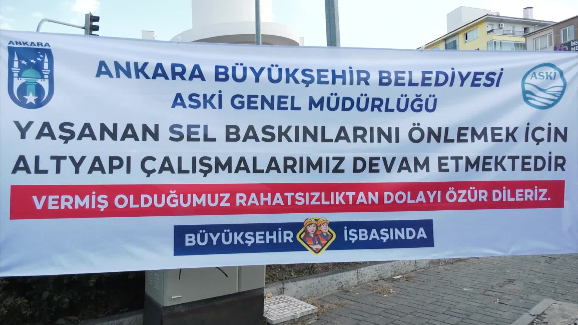ÇANKAYA AKSU CADDESİ’NİN SEL SORUNU ÇÖZÜLÜYOR