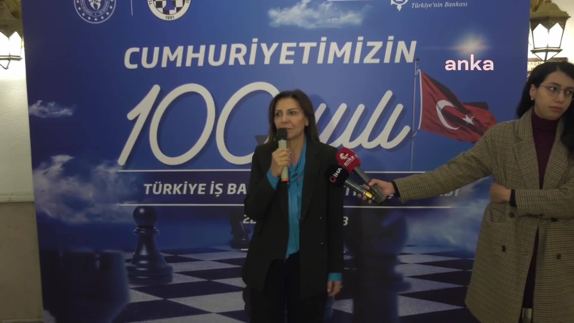 "CUMHURİYETİMİZİN 100. YILI TÜRKİYE İŞ BANKASI SATRANÇ KUPASI", ANKARA'DA BAŞLADI