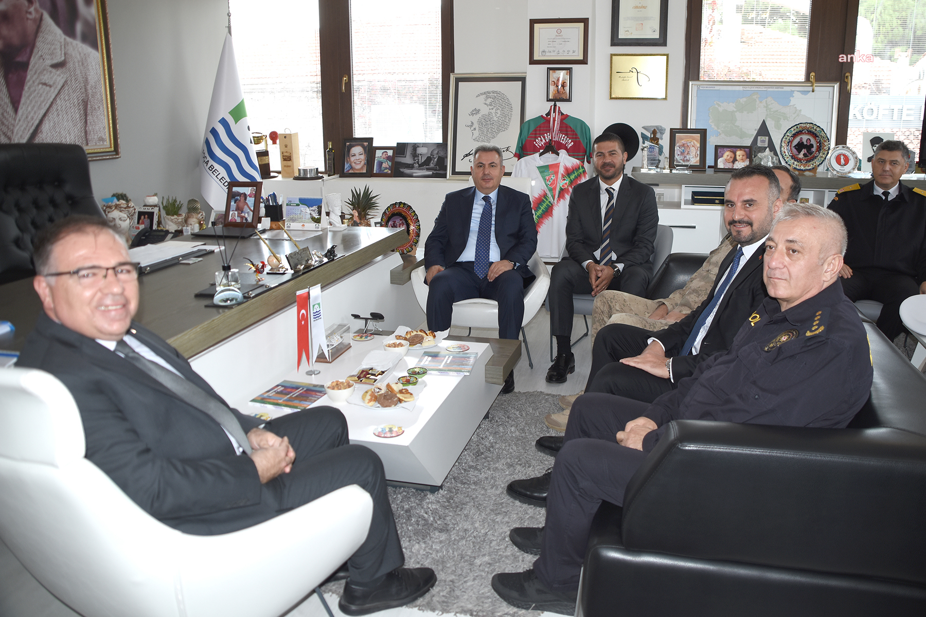 VALİ ELBAN FOÇA’YI ZİYARET ETTİ