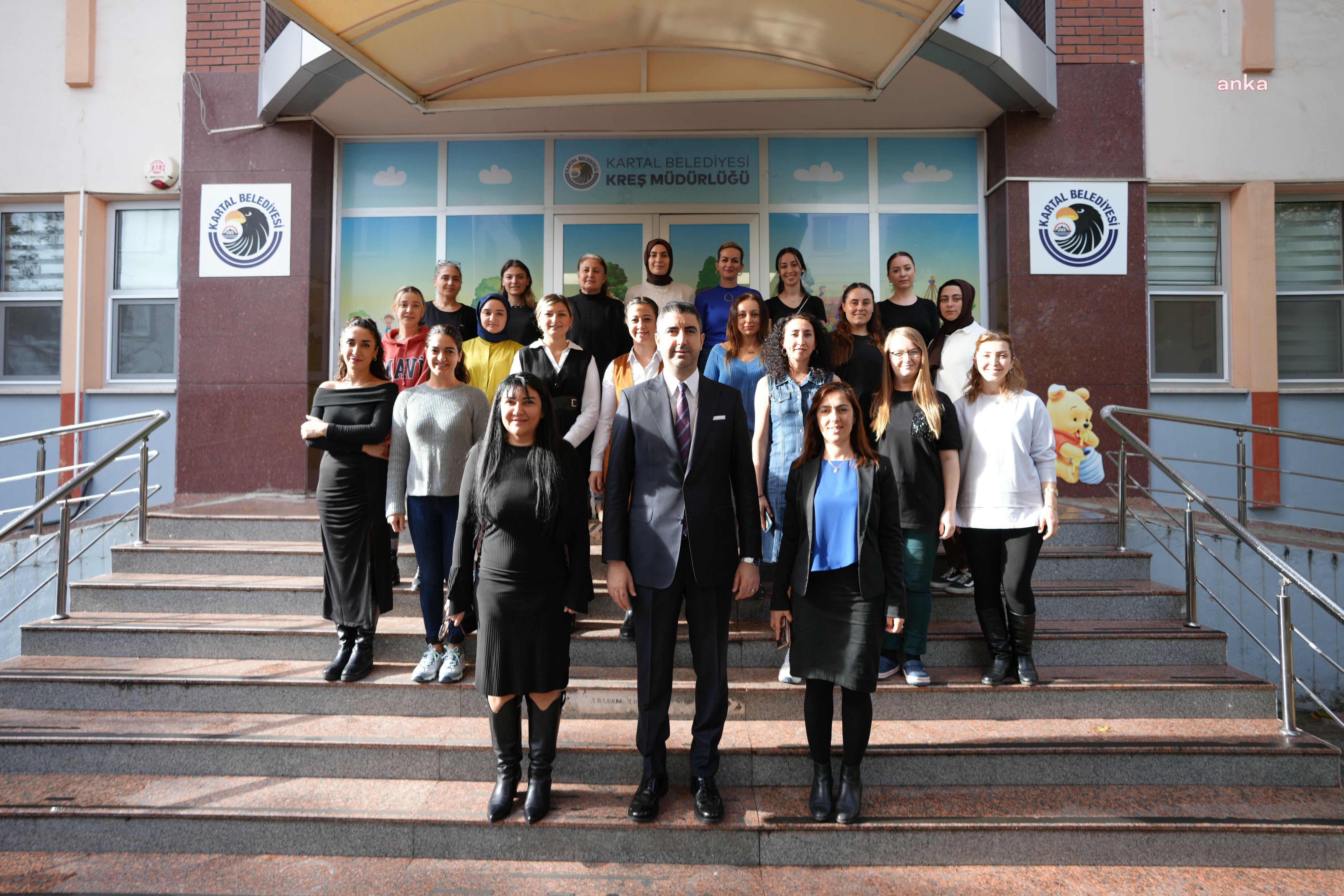 KARTAL BELEDİYE BAŞKANI YÜKSEL’DEN KREŞ ÖĞRETMENLERİNE 24 KASIM SÜRPRİZİ