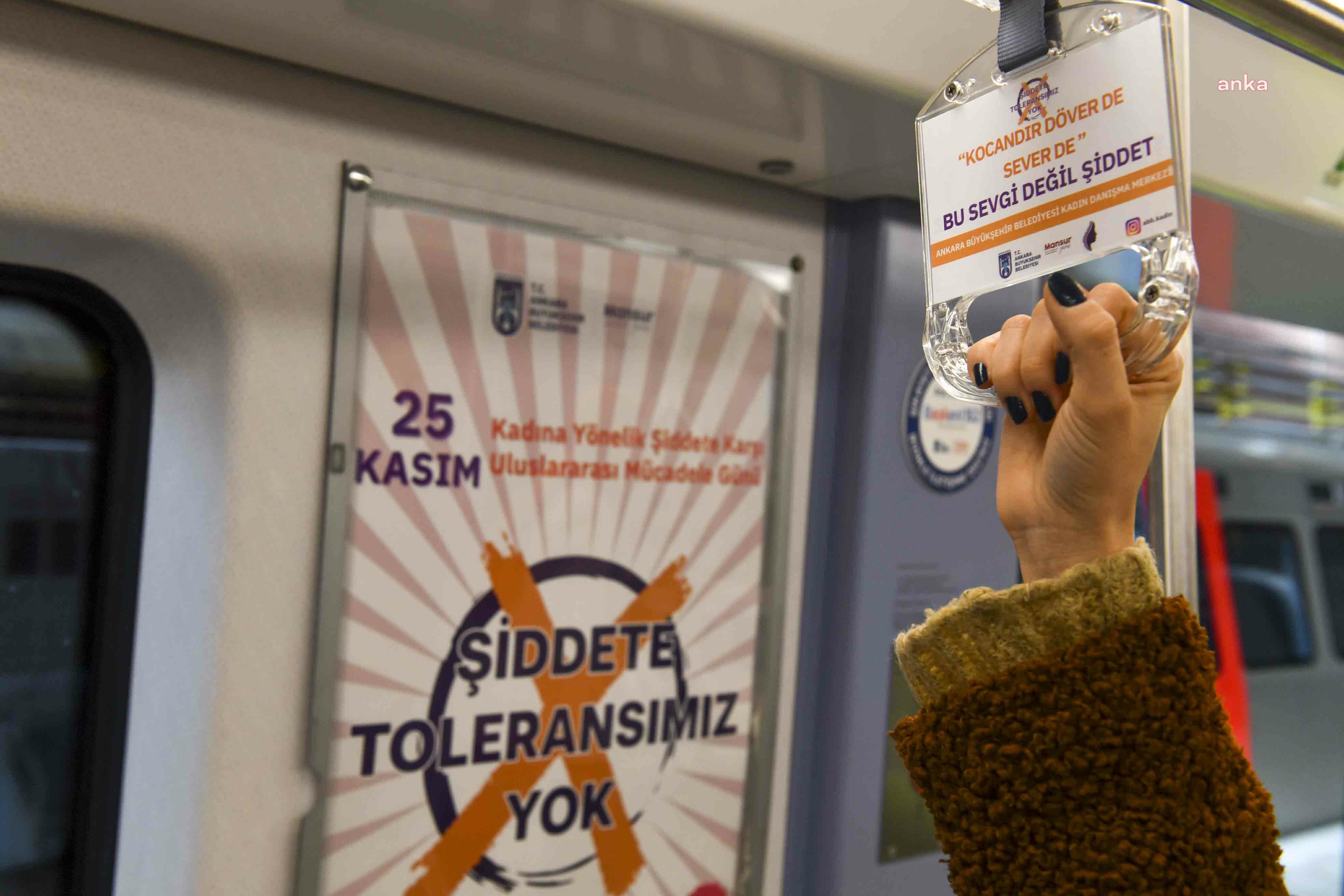 ANKARA BÜYÜKŞEHİR BELEDİYESİ'NDEN KADINA YÖNELİK ŞİDDETE KARŞI FARKINDALIK ETKİNLİKLERİ