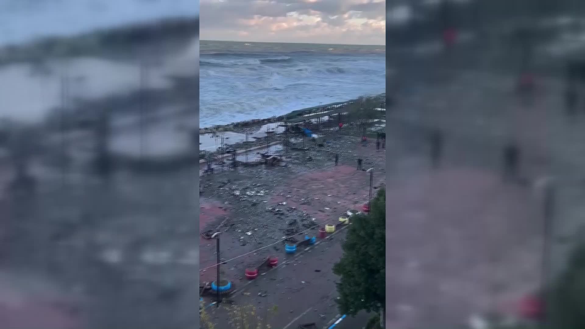 SİNOP’UN AYANCIK İLÇESİNDE DEV DALGALAR MADDİ HASARA YOL AÇTI