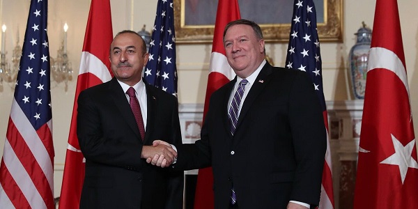 DIŞİŞLERİ BAKANI ÇAVUŞOĞLU, ABD'Lİ MEVKİDAŞI POMPEO İLE TELEFONDA GÖRÜŞTÜ
