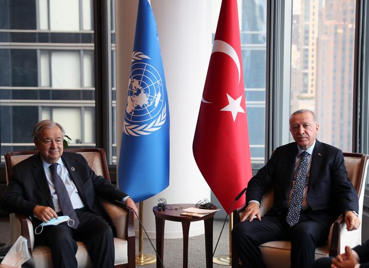 CUMHURBAŞKANI ERDOĞAN, BM GENEL SEKRETERİ GUTERRES İLE TELEFONDA GÖRÜŞTÜ