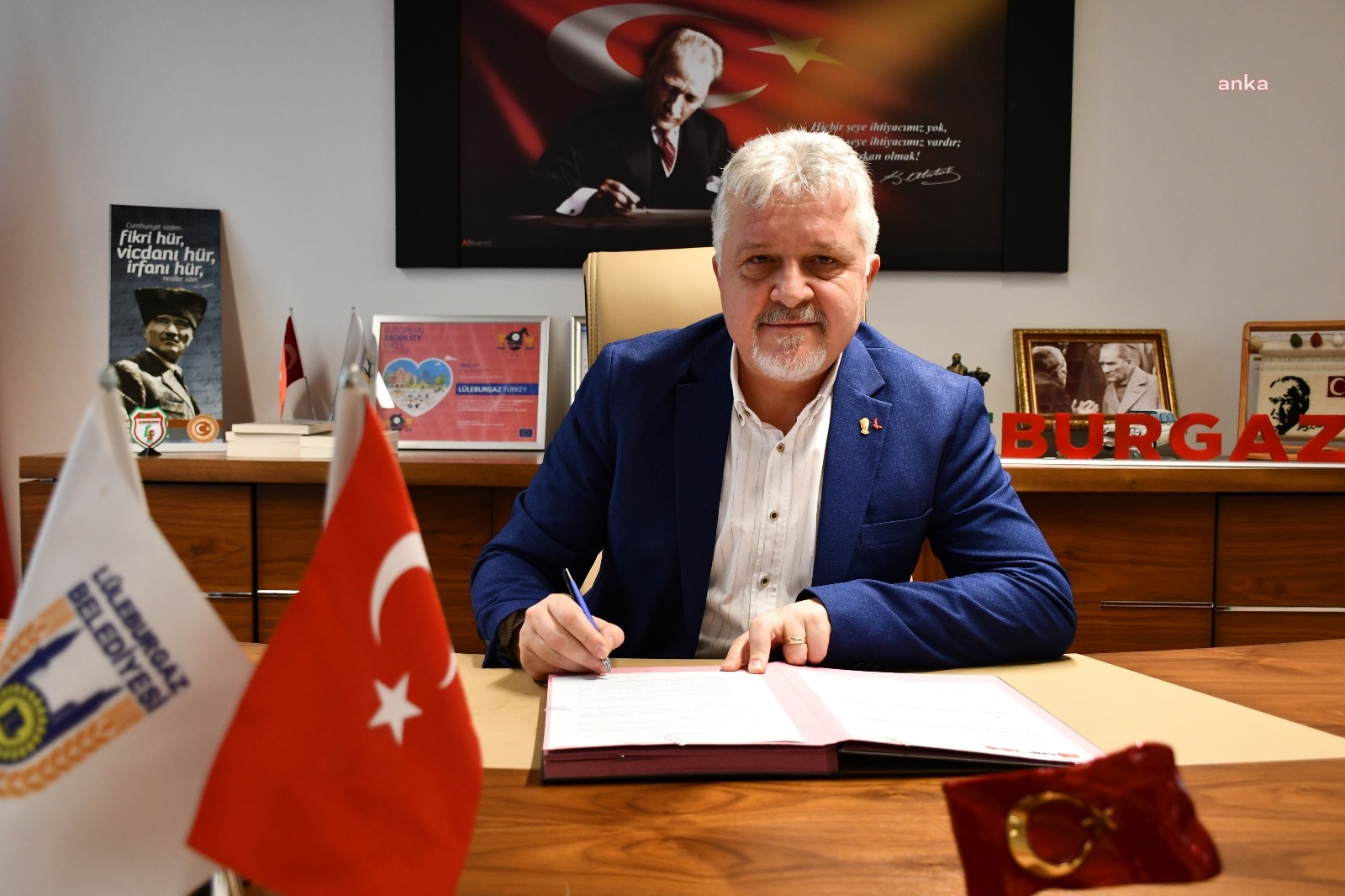 LÜLEBURGAZ BELEDİYE BAŞKANI GERENLİ’DEN ‘KADINA ŞİDDETİ ÖNLEME BELGESİ’NE İMZA