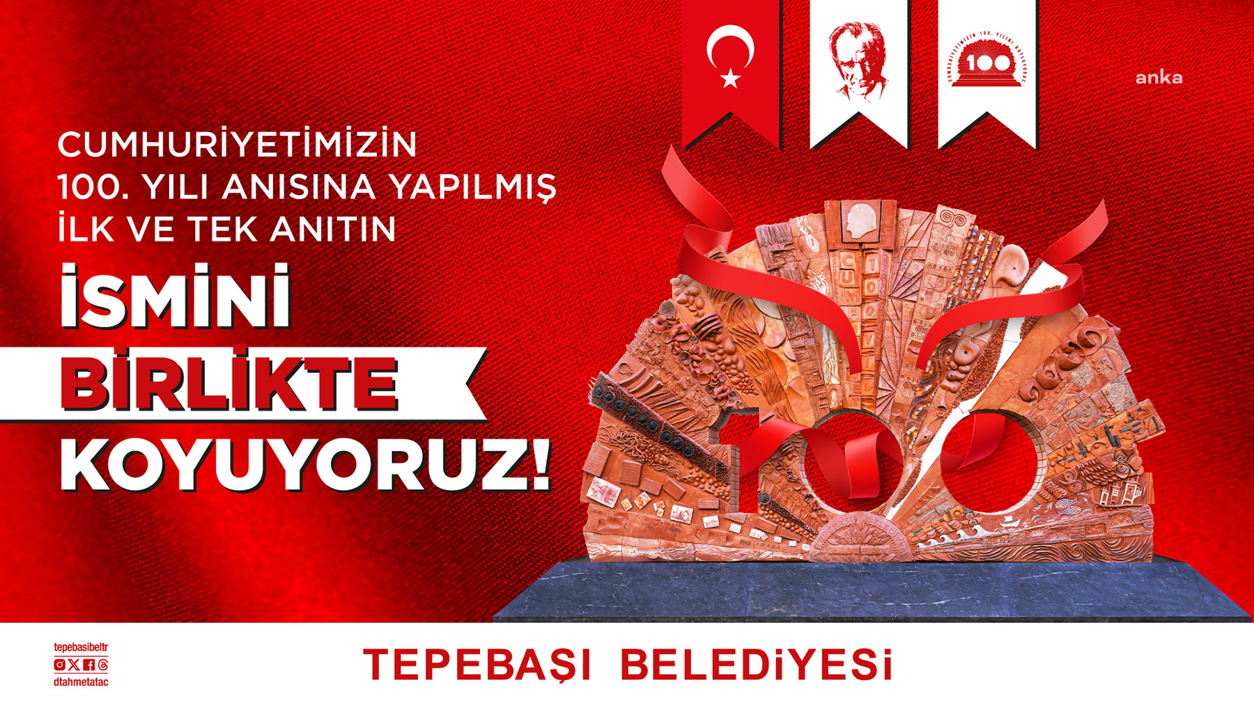 TEPEBAŞI'NDA YAPIMI TAMAMLANAN ANITIN İSMİNİ ESKİŞEHİRLİLER BELİRLİYOR