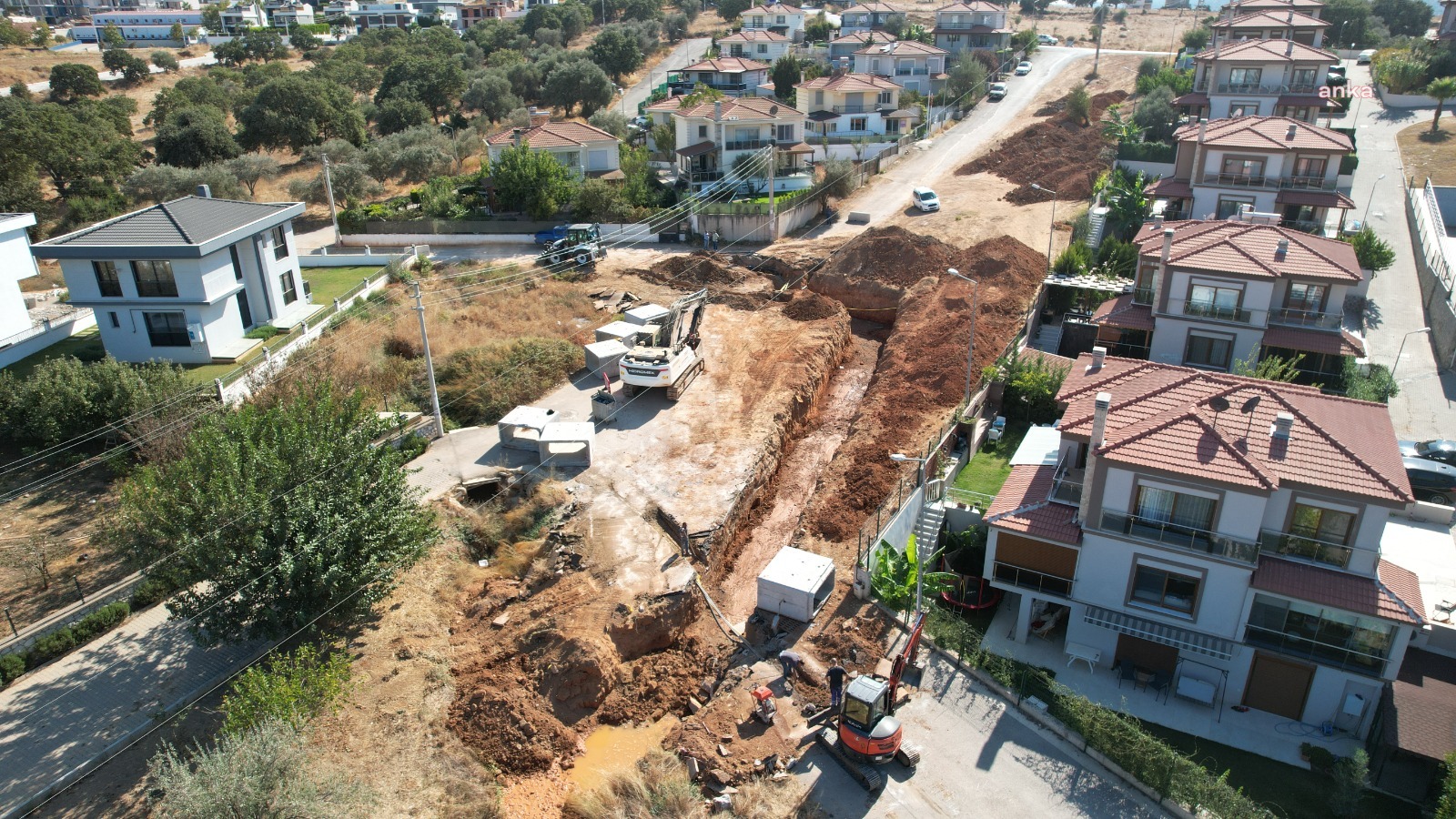 GÜZELBAHÇE KAHRAMANDERE'DE ÇALIŞMALAR TAMAMLANDI