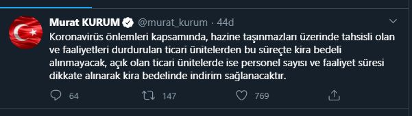 HAZİNE TAŞINMAZLARINDAN KİRA ALINMAYACAK