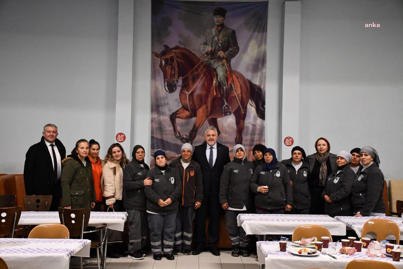 LÜLEBURGAZ BELEDİYE BAŞKANI GERENLİ, 5 ARALIK DÜNYA KADIN HAKLARI GÜNÜ DOLAYISIYLA KADIN İŞÇİLERLE BİR ARAYA GELDİ