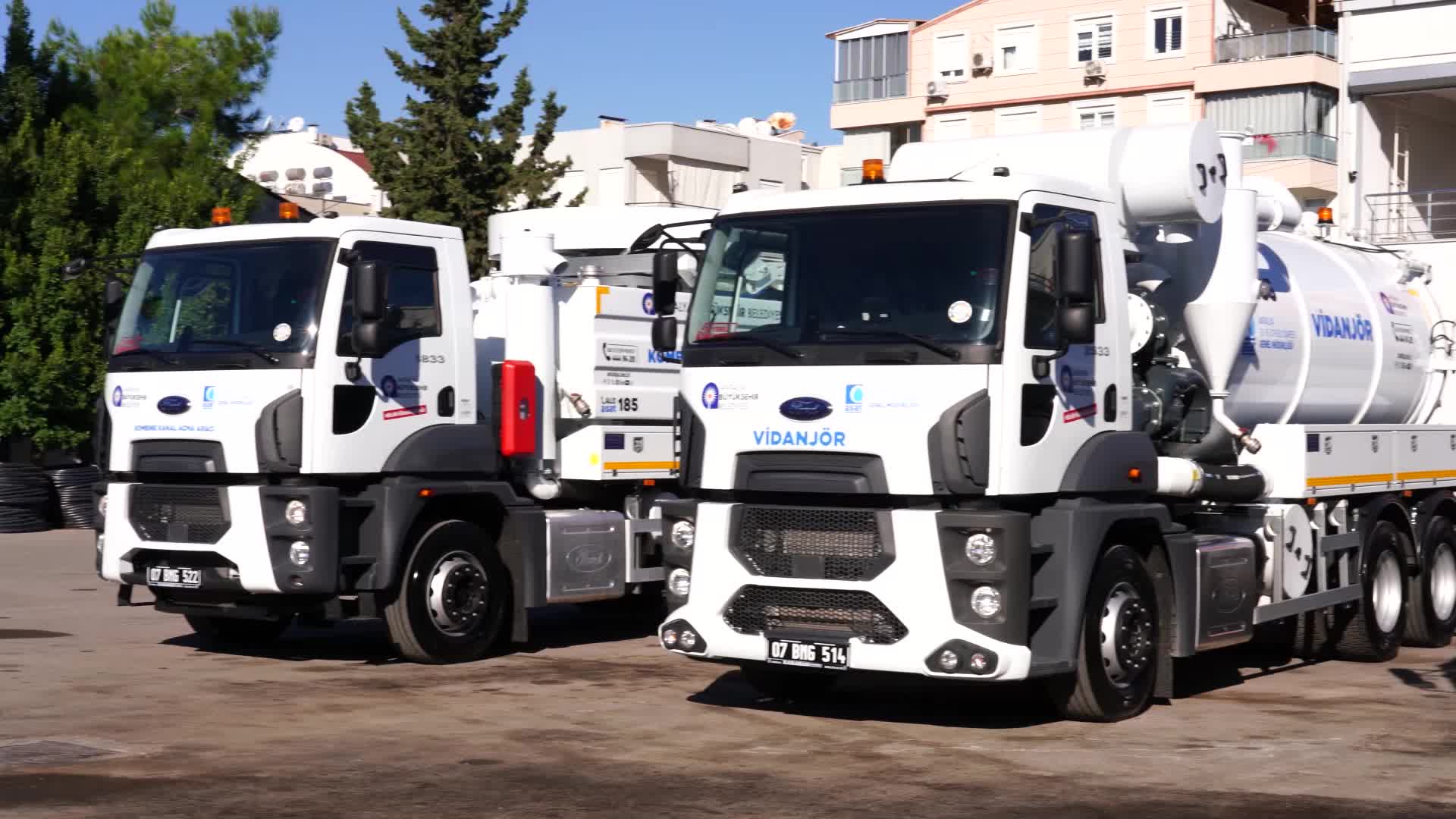 ANTALYA BÜYÜKŞEHİR BELEDİYESİ ASAT GENEL MÜDÜRLÜĞÜ'NÜN ARAÇ FİLOSUNA SON TEKNOLOJİ DONANIMA SAHİP HİZMET ARAÇLARI EKLENDİ