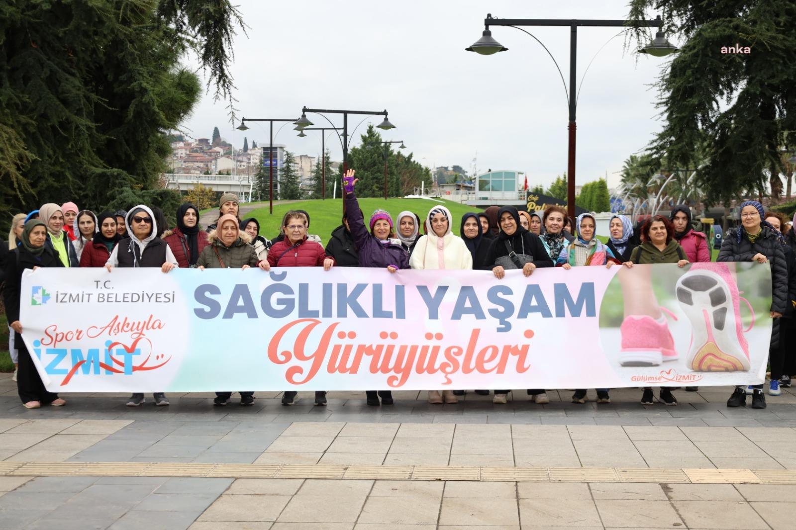 İZMİT BELEDİYESİ'NİN SAĞLIKLI YAŞAM YÜRÜYÜŞLERİ BU HAFTA SEKA PARK'TA DEVAM ETTİ