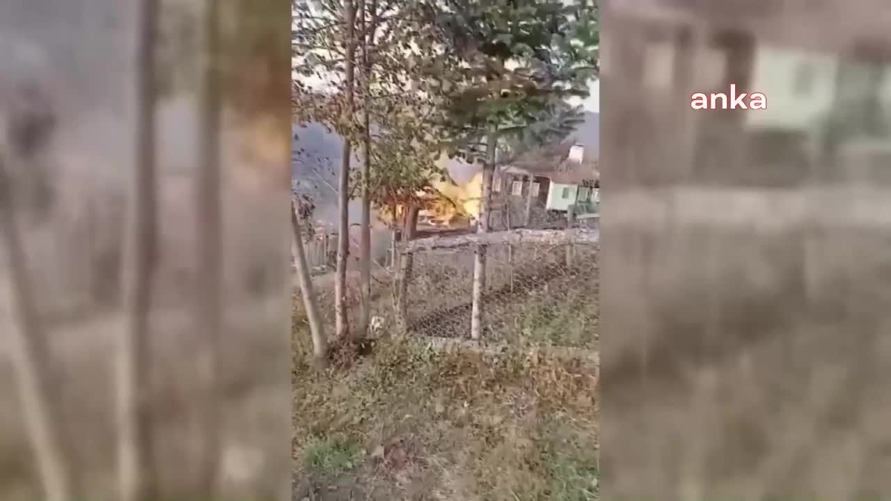 SİNOP’TA ÇIKAN YANGINDA 1 EV, AHIR VE AMBAR KULLANILAMAZ HALE GELDİ