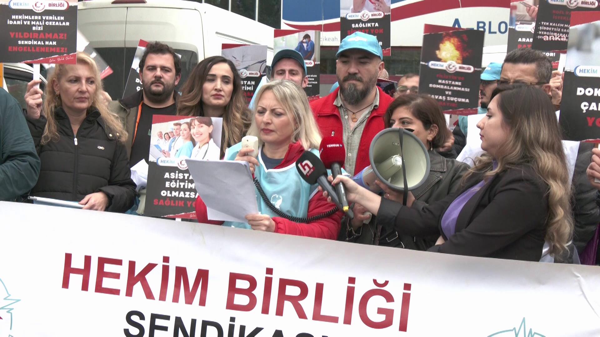 HEKİM BİRLİĞİ İZMİR ŞUBESİ ŞEHİR HASTANESİ'NE TEPKİ GÖSTEREREK İZMİR'İN SAĞLIK SİSTEMİ İÇİN LOKMA DÖKTÜRDÜ