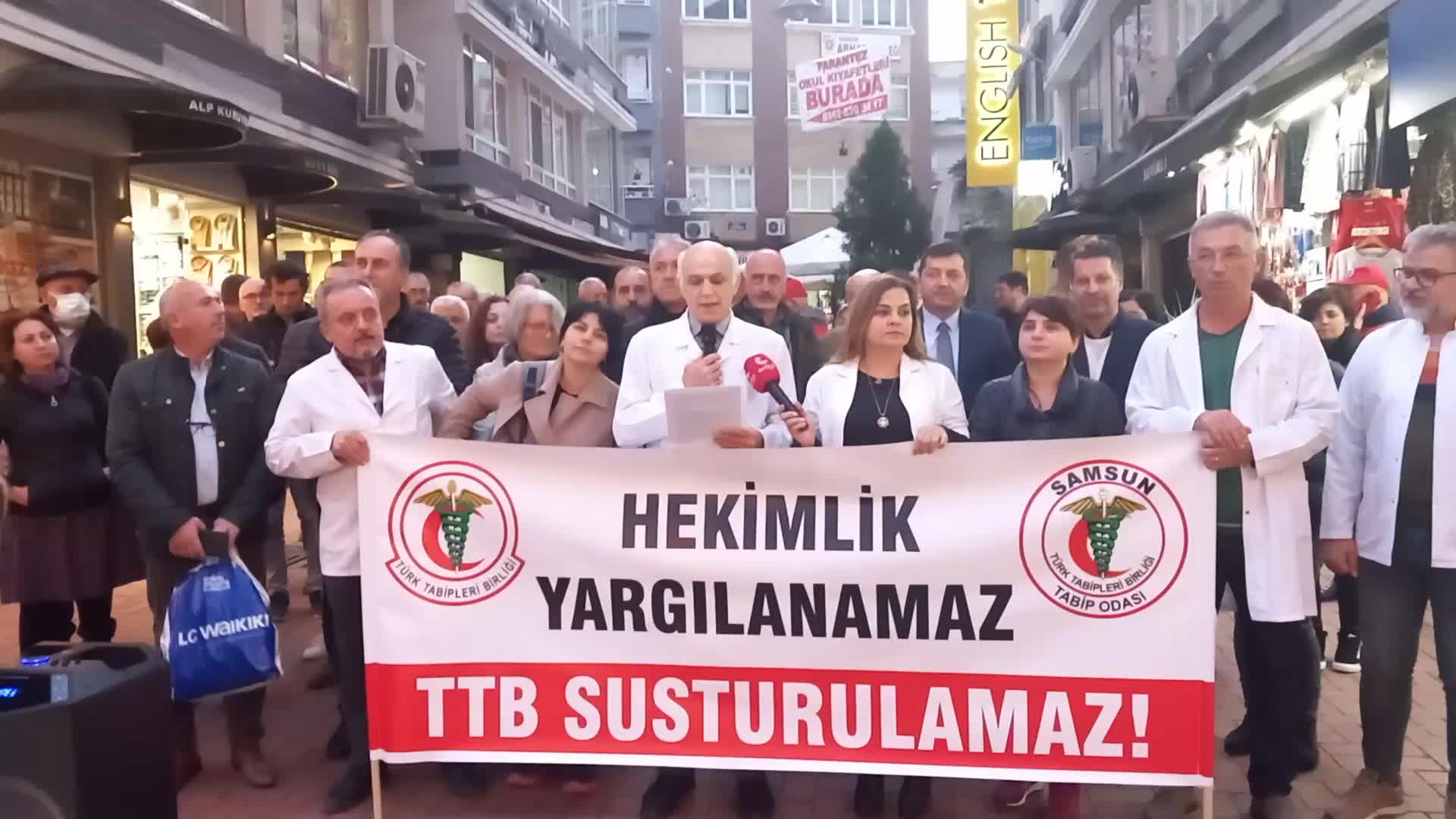 SAMSUN TABİP ODASI BAŞKANI DR. FAYSAL ÇADIR: “TTB'NİN ÖRGÜTSEL BÜTÜNLÜĞÜNE YAPILAN MÜDAHALEYİ KABUL ETMİYORUZ"
