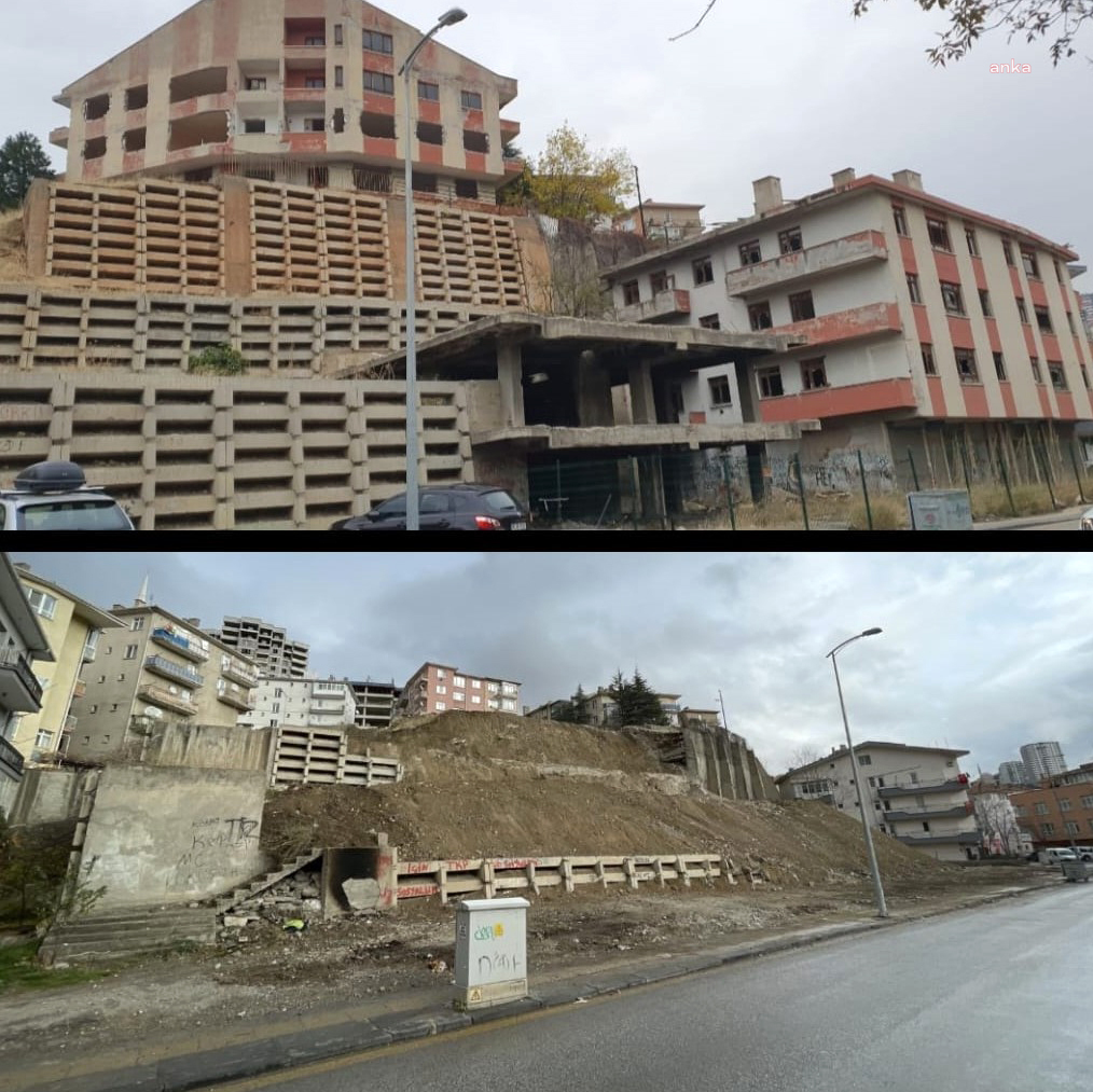 ÇANKAYA BELEDİYESİ, SAĞLIKLI KENTLEŞMEYE PROJESİ KAPSAMINDA 25 YILLIK METRUK YAPIYI YIKTI
