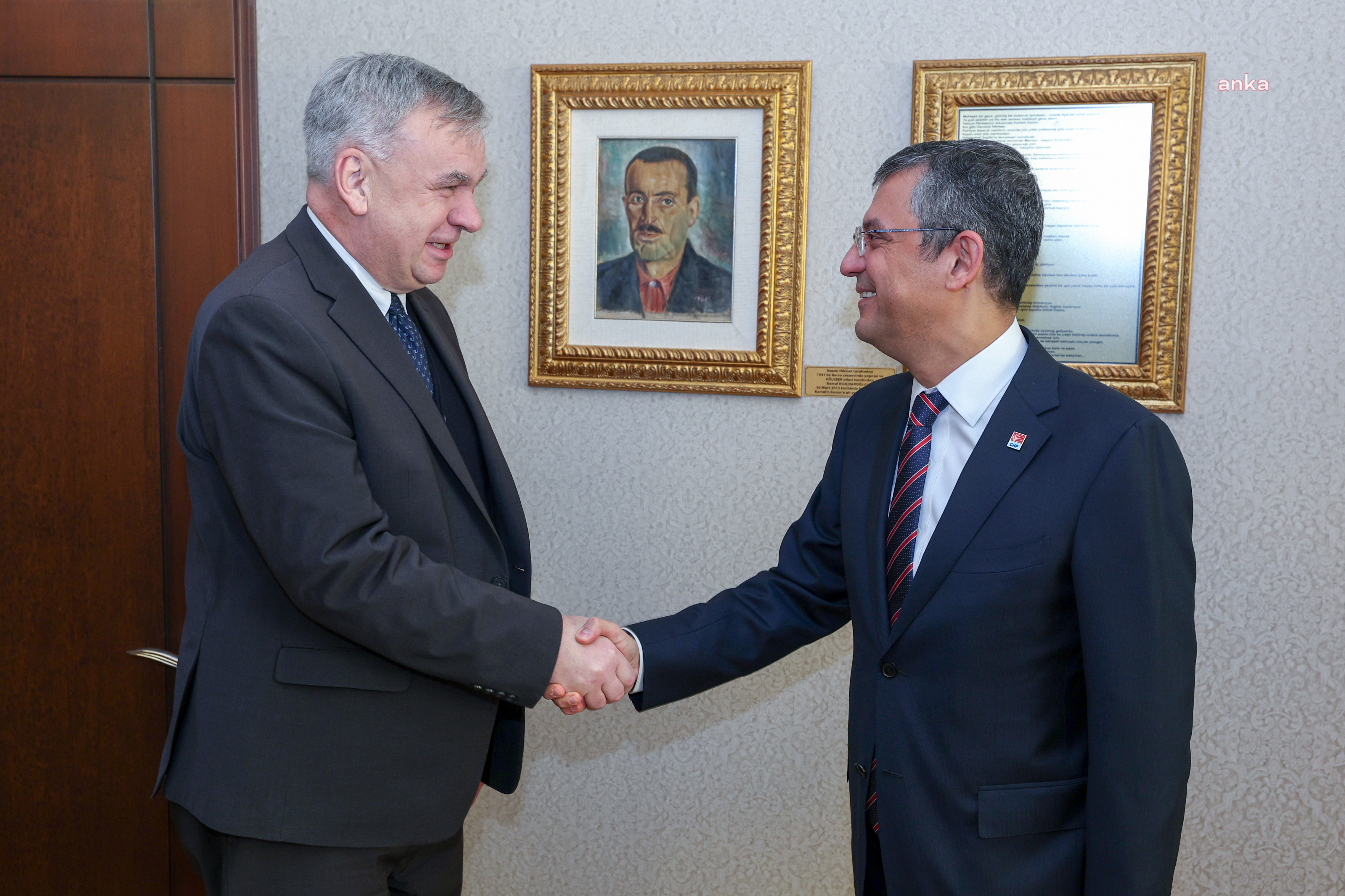 ÖZGÜR ÖZEL, ALMANYA BÜYÜKELÇİSİ JURGEN SCHULZ’U KABUL ETTİ