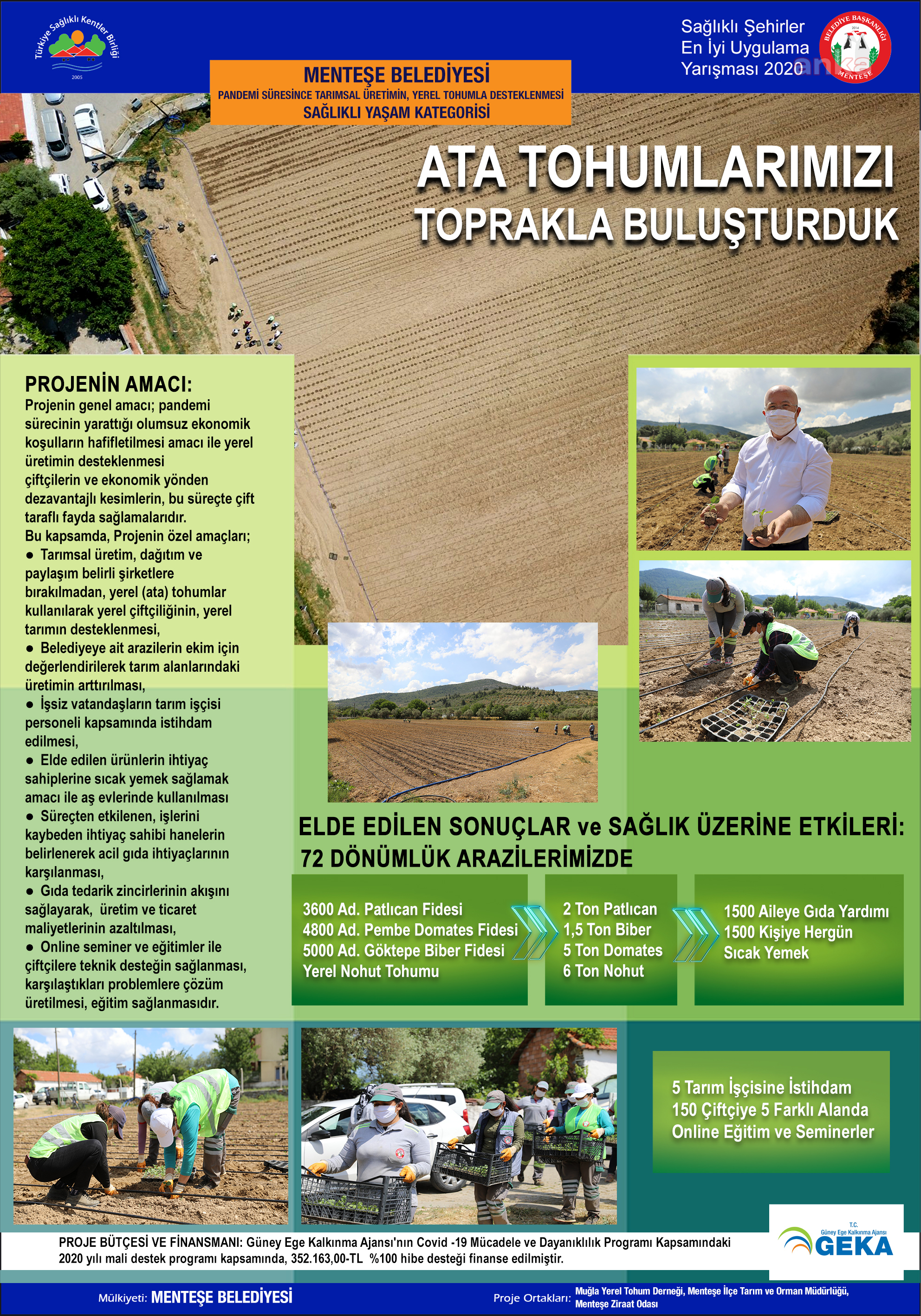 MENTEŞE BELEDİYESİ'NE TÜRKİYE SAĞLIKLI KENTLER BİRLİĞİ'NDEN JÜRİ ÖZEL ÖDÜLÜ