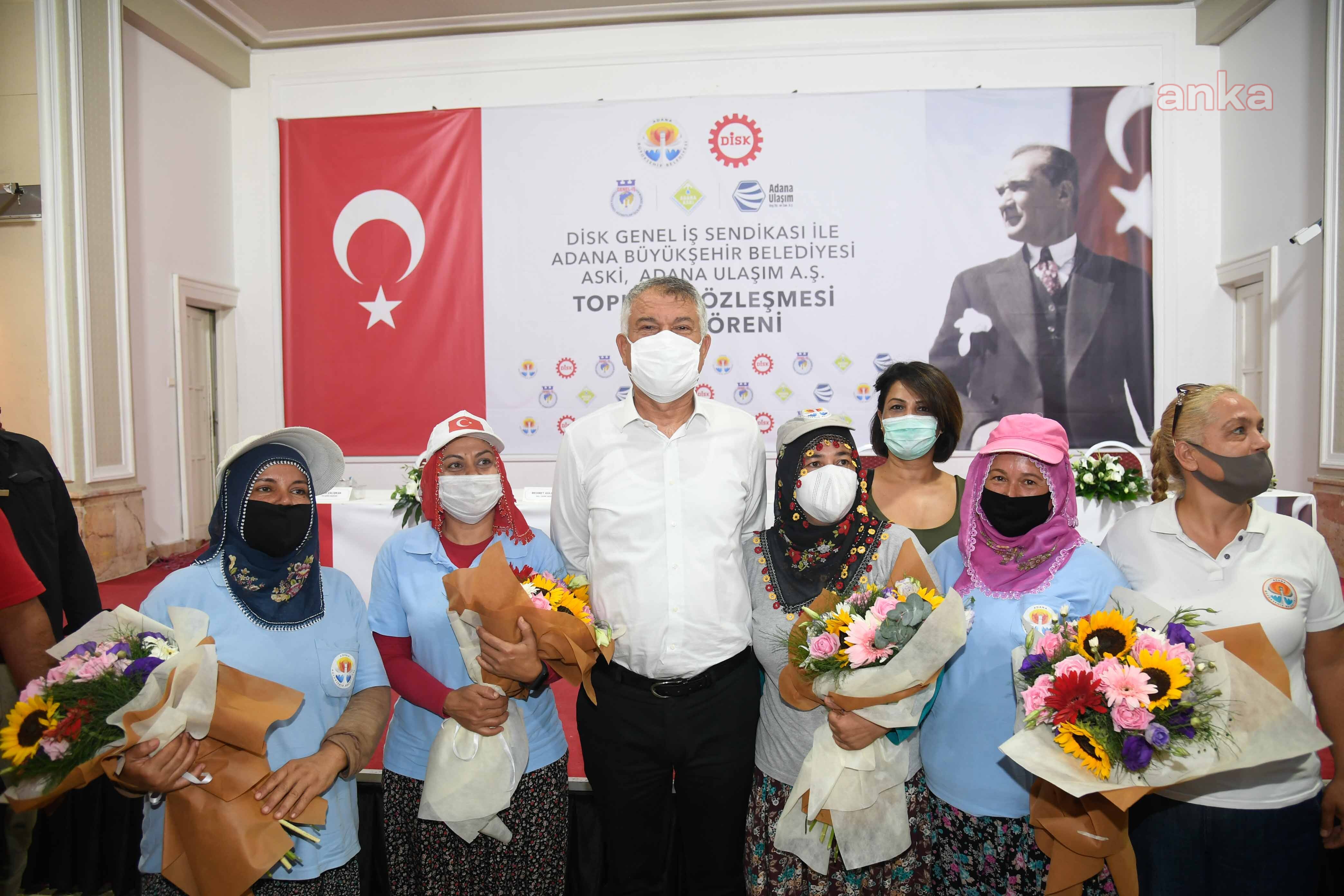 DİSK GENEL İŞ İLE ADANA BÜYÜKŞEHİR ARASINDA TOPLU SÖZLEŞME İMZALANDI
