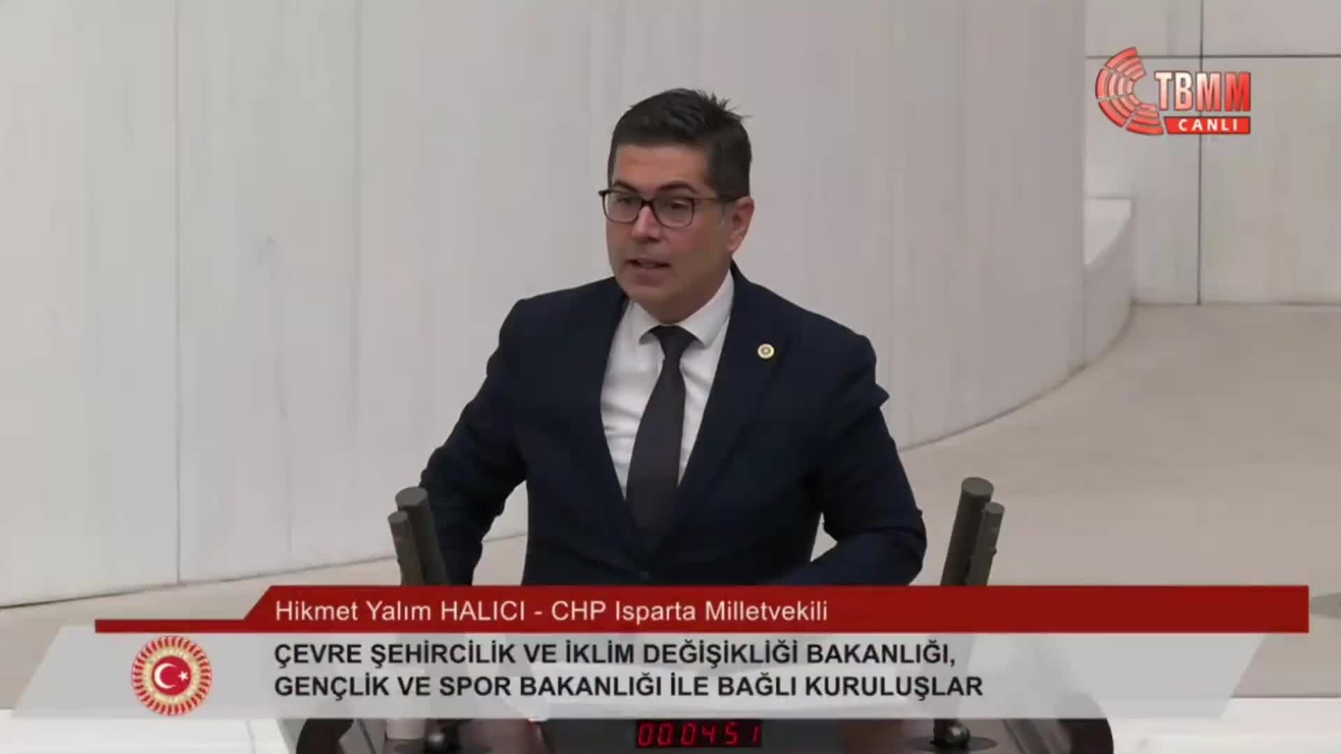 TBMM'DE BÜTÇE GÖRÜŞMELERİ... HİKMET YALIM HALICI: “BİZ KYK’NİN AÇILIMINI KREDİ YURTLAR KURUMU BİLİYORDUK FAKAT KYK’NİN AÇILIMI MAALESEF 'KURTLU YURTLAR KURUMU'YMUŞ”