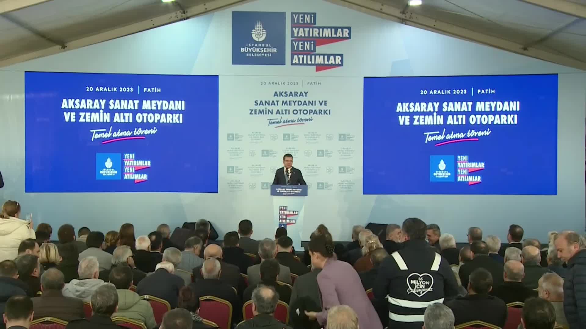 İMAMOĞLU: “BU DÖNEMİN MODASI İBB’YE VE ONUN BAŞKANI EKREM İMAMOĞLU’NA SALDIRMAK. BU MODANIN GEÇTİĞİNİ 31 MART'TA 16 MİLYON İSTANBULLU ÇATIR ÇATIR GÖSTERECEK"