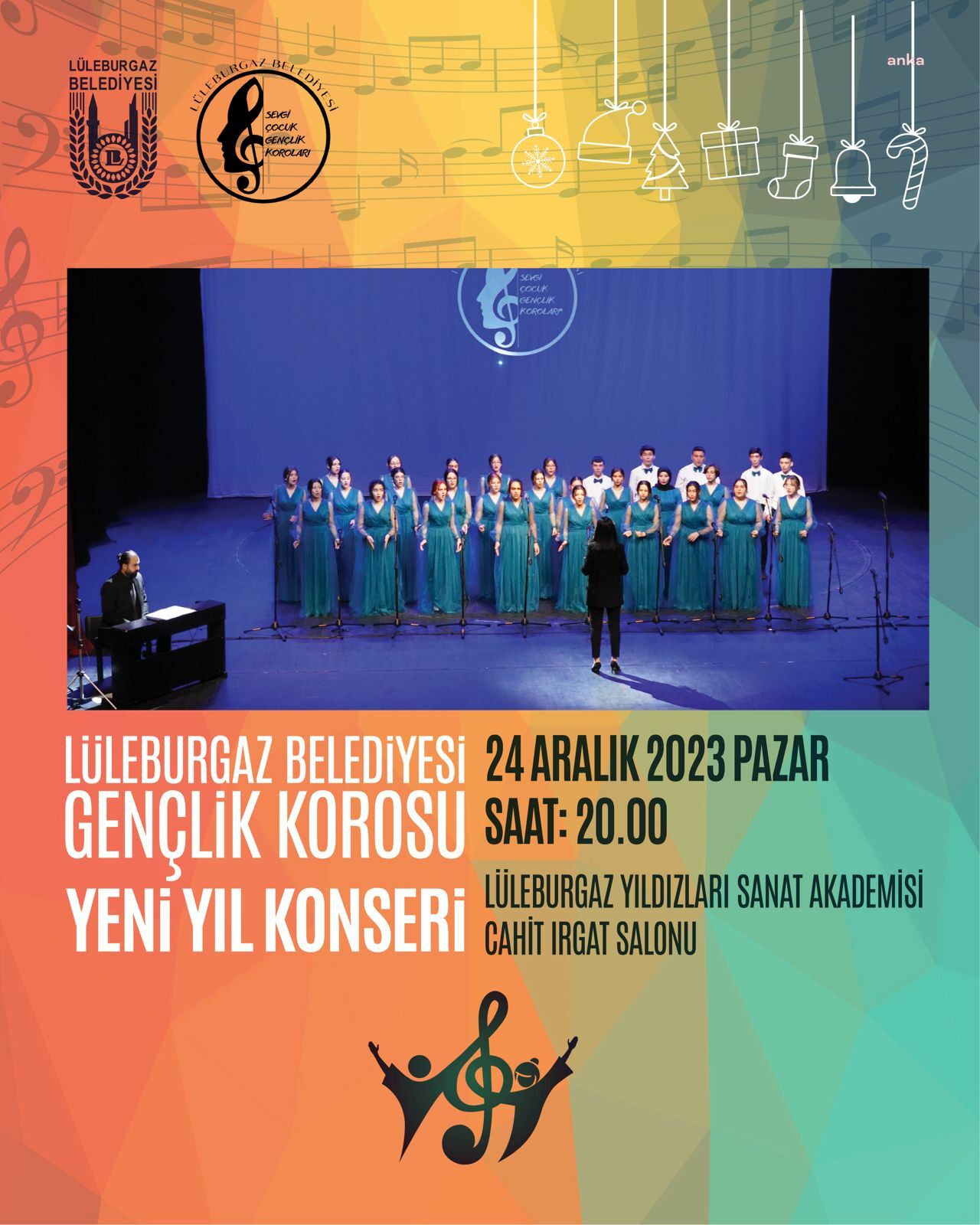 LÜLEBURGAZ BELEDİYESİ KOROLARINDAN YENİ YIL KONSERLERİ