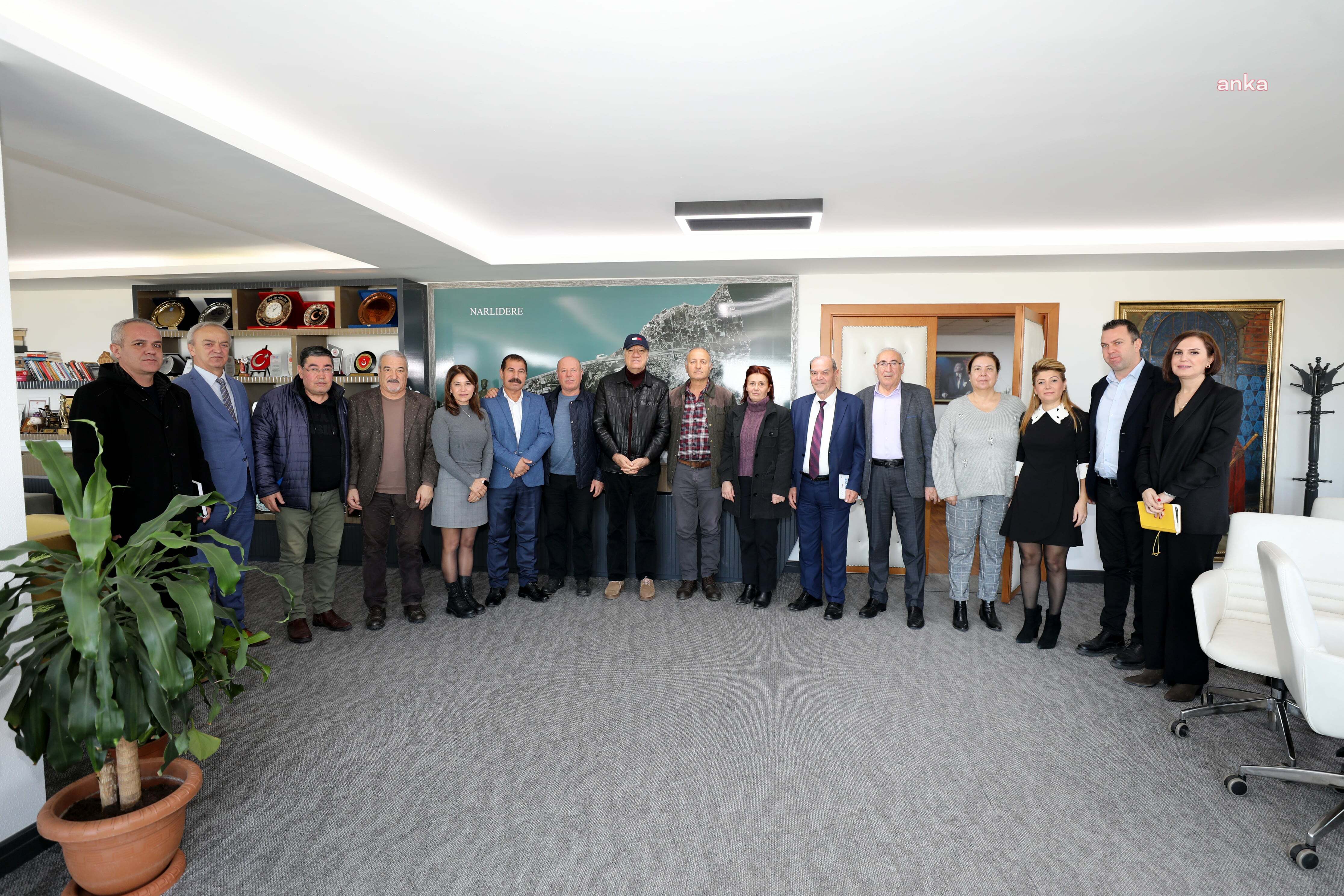 NARLIDERE BELEDİYE BAŞKANI ALİ ENGİN, MAHALLE MUHTARLARIYLA BULUŞTU