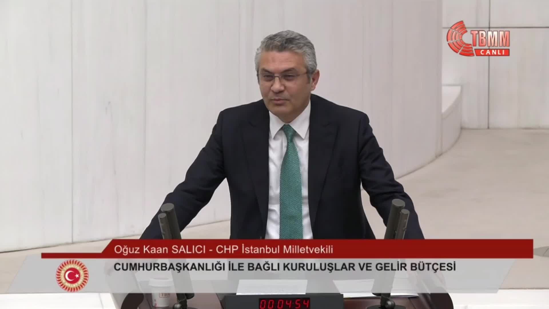 OĞUZ KAAN SALICI: “SAVUNMA SANAYİİ BAŞKANLIĞI GİBİ GÜVENLİK AÇISINDAN ÖNEMLİ BİR YERDEN BAHSEDİYORUZ. BIRAKIN BİR DİNİ VAKFIN ORADA ÖRGÜTLENMESİ, SİVİL TOPLUM ÖRGÜTÜNDEN ÜYELERİN BELLİ BİR YERDE ÖBEKLEŞMESİ BİLE MİLLİ GÜVENLİĞE TEHDİTTİR”