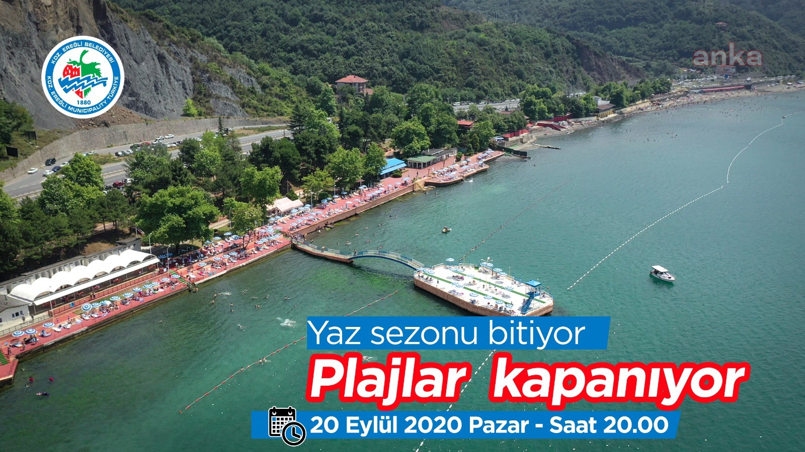 KDZ.EREĞLİ'DE YAZ SEZONU BİTİYOR, BELEDİYE PLAJLARI KAPANIYOR