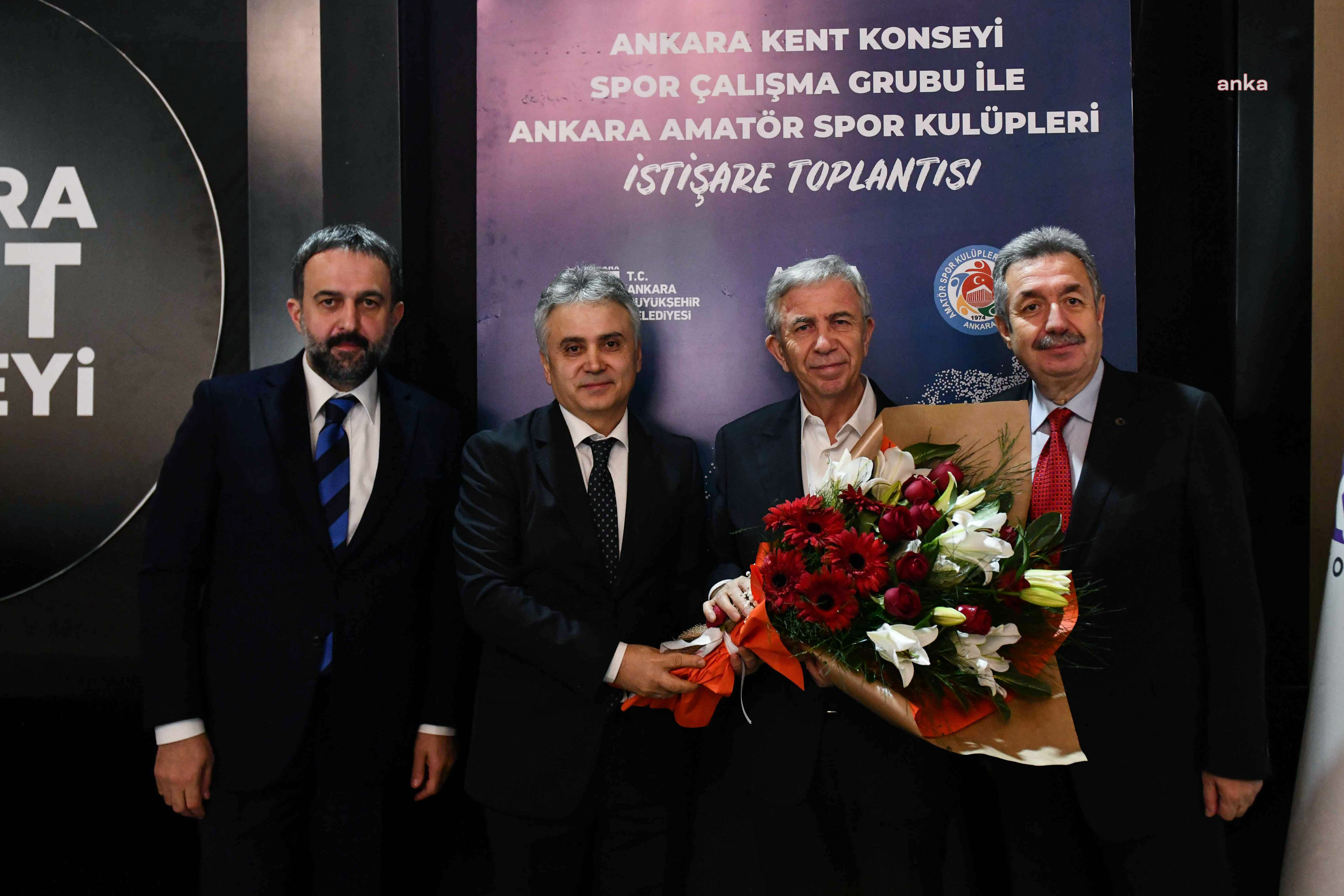 MANSUR YAVAŞ, ANKARA KENT KONSEYİ İLE ANKARA AMATÖR SPOR KULÜPLERİ İSTİŞARE TOPLANTISINA KATILDI