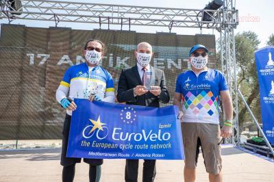 TUNÇ SOYER, EUROVELO 8. AKDENİZ ROTASI İZMİR GÜZERGAHINI AÇTI